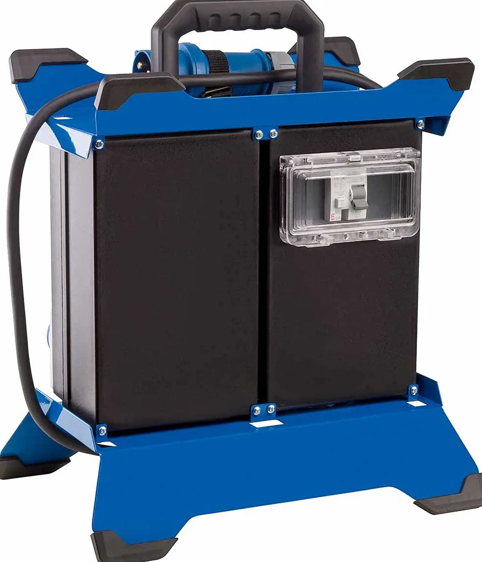as - Schwabe Distributore di alimentazione portatile CEE Stecky Duo 5, spina CEE + 7 prese con contatto di protezione + 4 prese CEE + 2 porte USB, scatola di distribuzione dell'alimentazione mobile