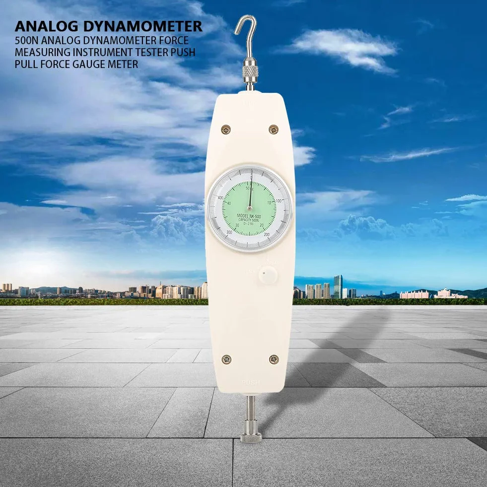 Dinamometro analogico 500N Strumento di misurazione della forza digitale 0.1 Misuratore di forza di precisione