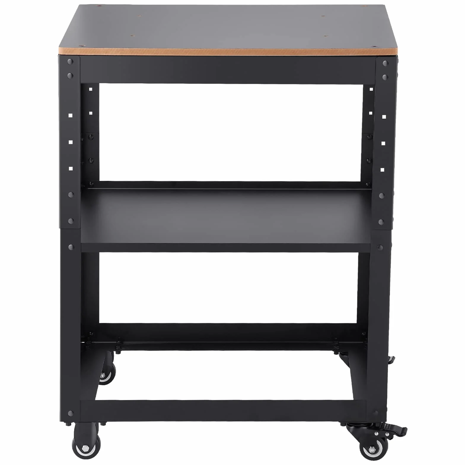 VEVOR Supporto per Pialla a Filo Spessore di Legno Capacità Carico Max. 45kg 4 Ruote, Supporto con Ripiano di Lavoro 3 Livelli 4 Rotelle per Pialla a Spessore Utensili di Falegname da Garage Officina