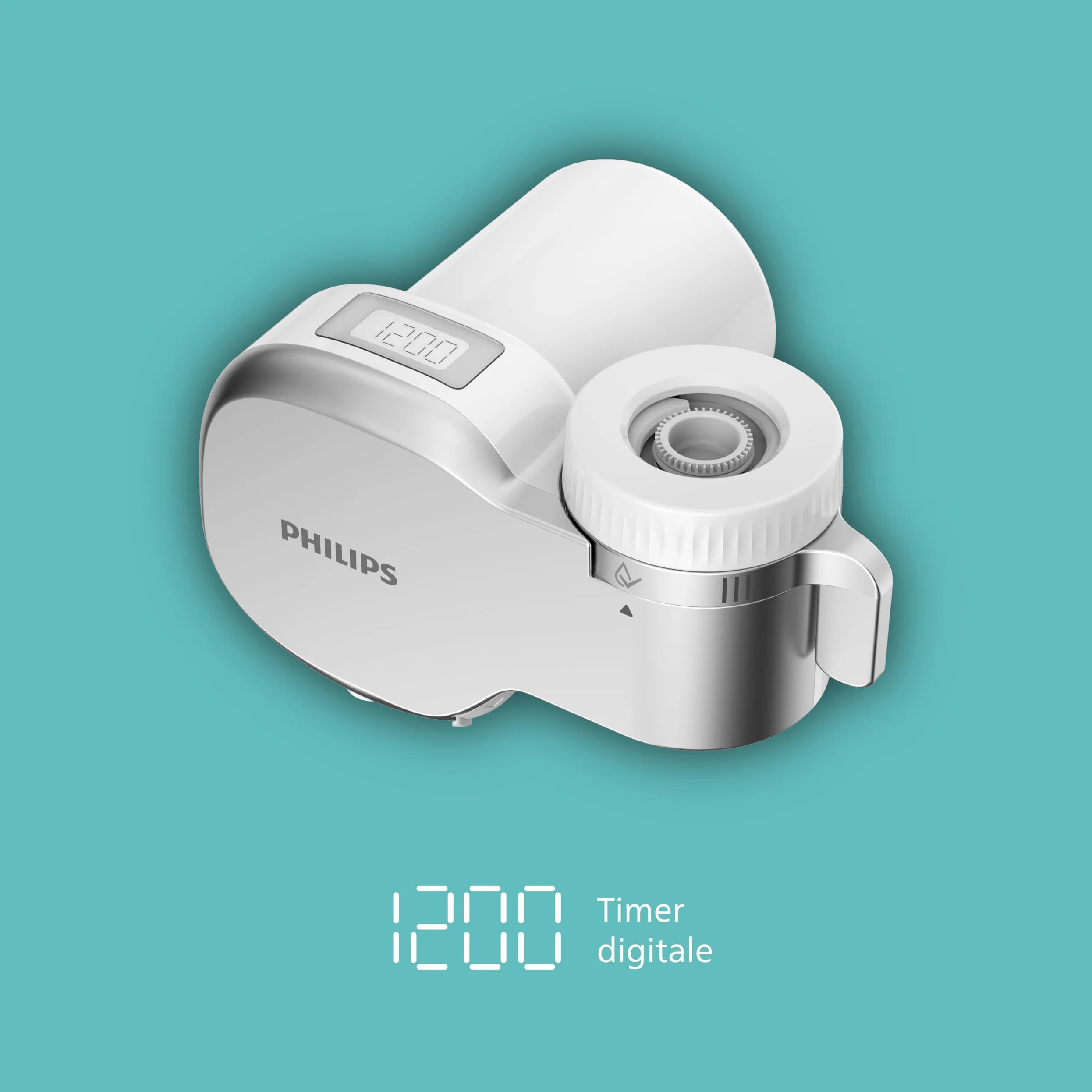 Philips Water Ontap filtro AWP3756P1/10 ULTRAFILTRAZIONE con DISPLAY DIGITALE, capacità di filtrazione 1200 L