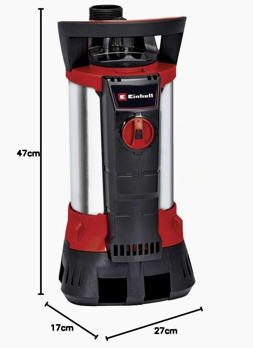 Einhell Pompa a immersione acque scure GE-DP 7935 N-A ECO (790 W, portata max. 19000 L/h, prevalenza 9 m, immersione max 7 m, corpi estranei fino a 35 mm, incl. attacco universale)