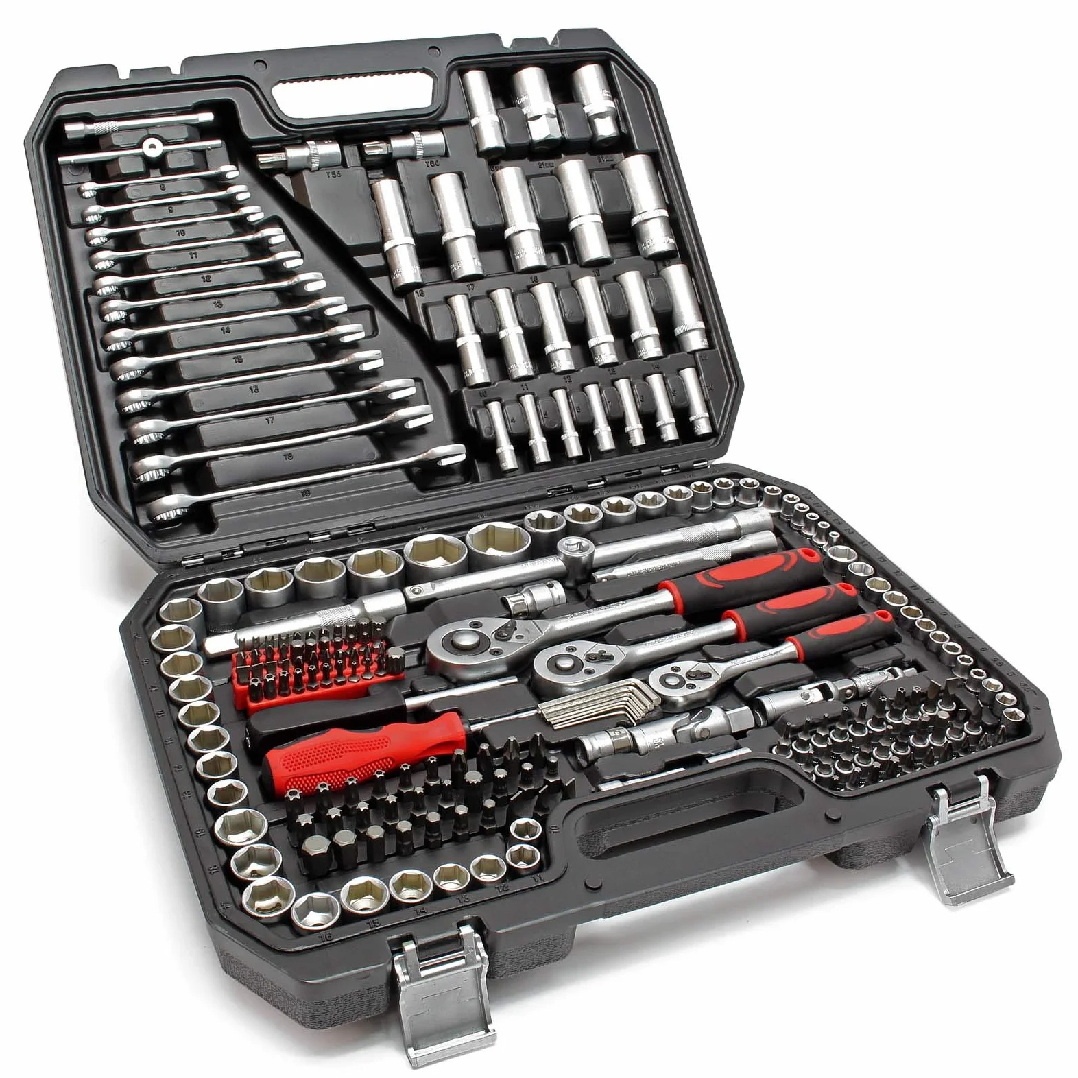 Set di chiavi a cricchetto 215 pz. Set di attrezzi Chiavi a bussola