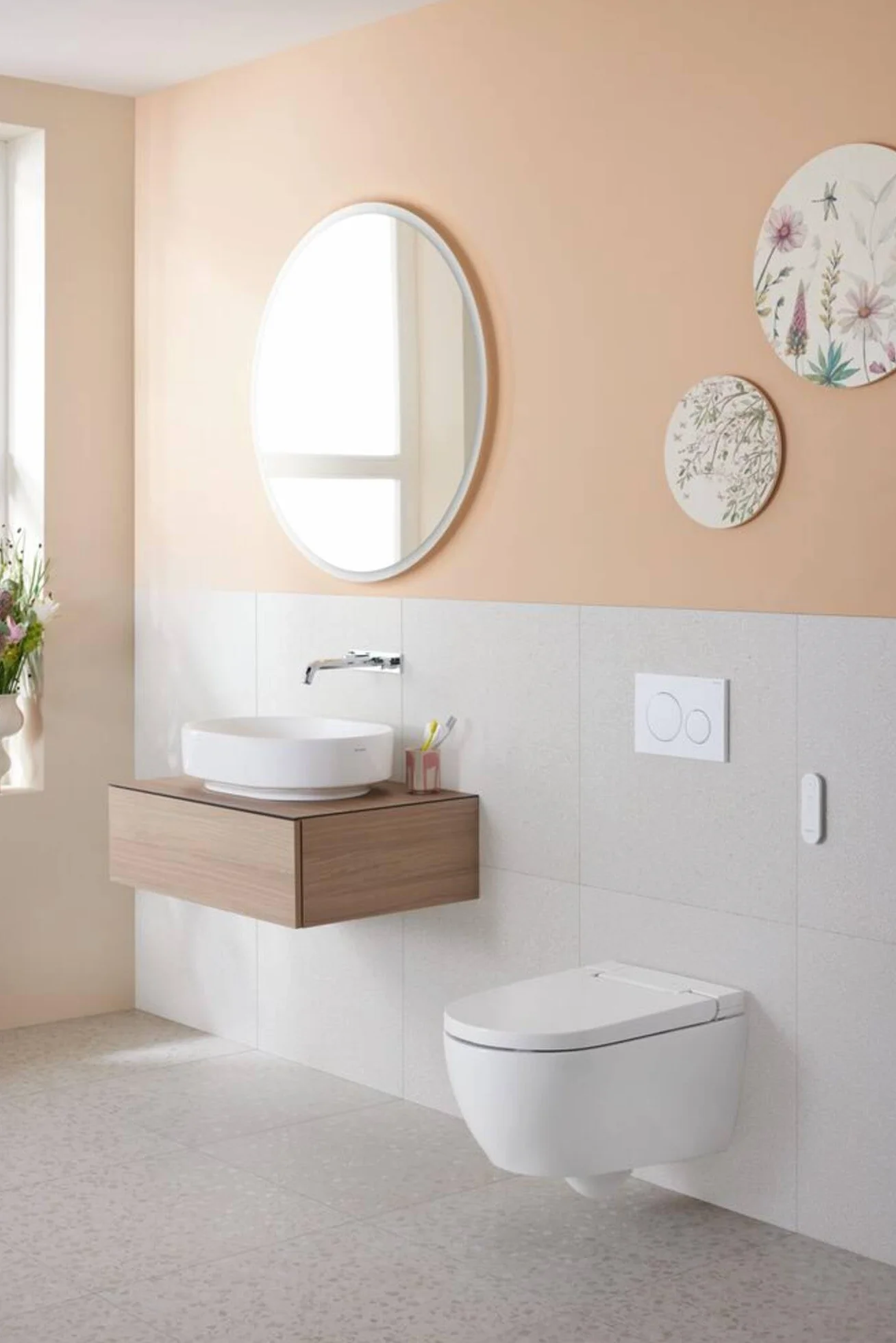 Geberit AquaClean Alba WC douche, installation complète, WC suspendu, 146.350.01.1, 146.350.01.1