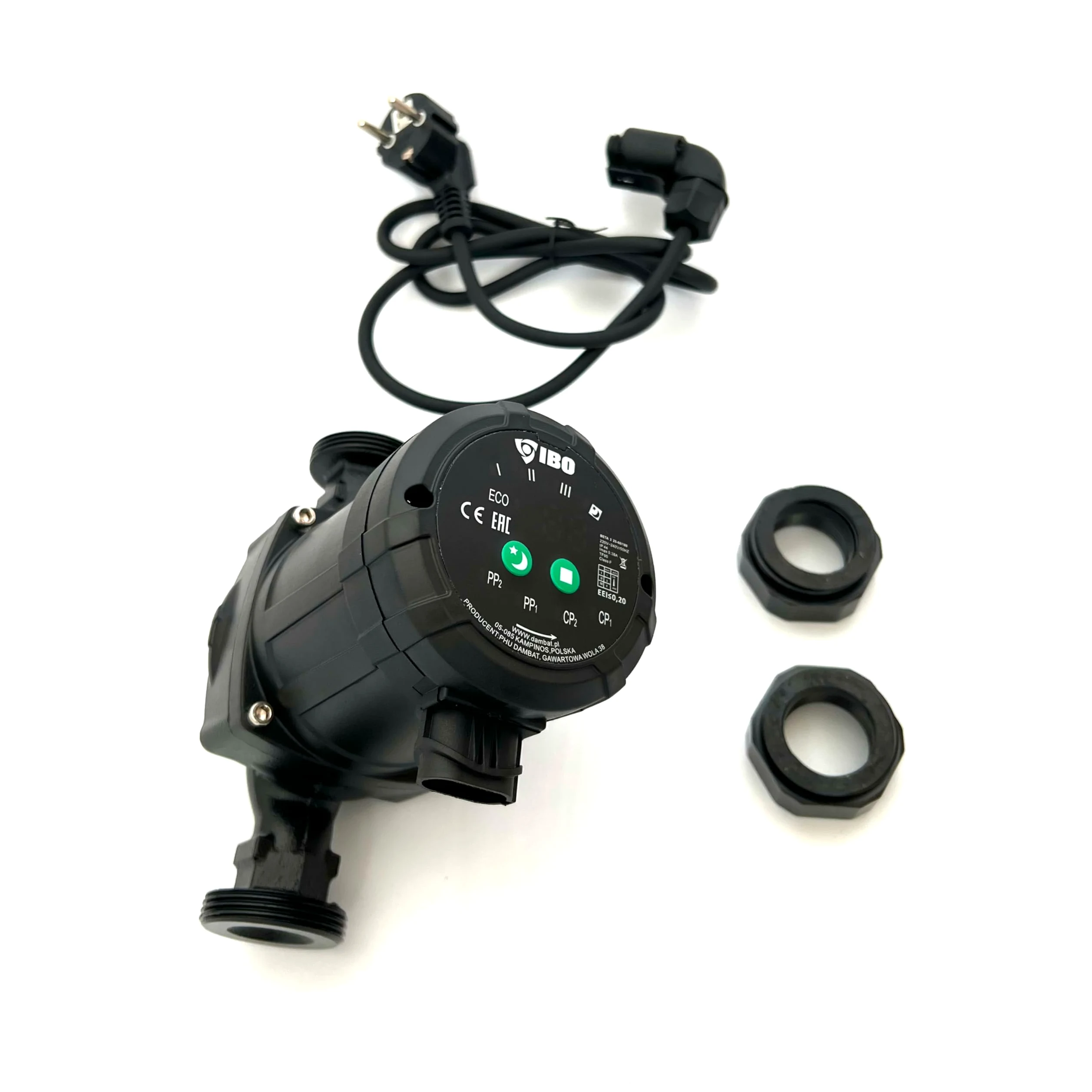 IBO Pompa di circolazione BETA2 25-60/180 elettronica ad alta efficienza | 002028 | Riscaldamento ad acqua calda | Pompa a corrente umida | Classe A