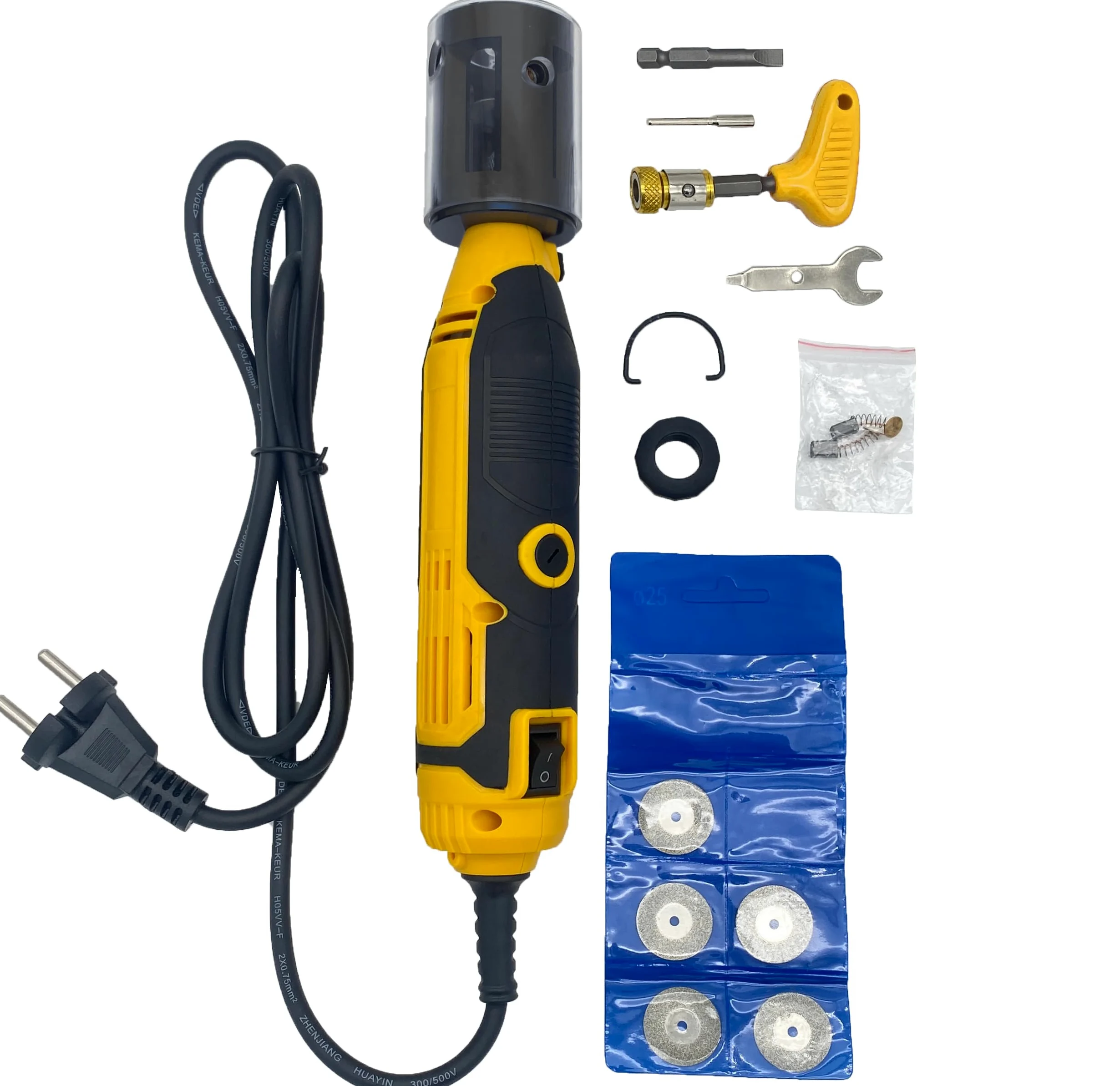 Berger & Schröter | Elettrodi in tungsteno TIG con mole diamantate, 185 W, 230 V, velocità di rotazione regolabile da 2.000 a 20.000 giri/min