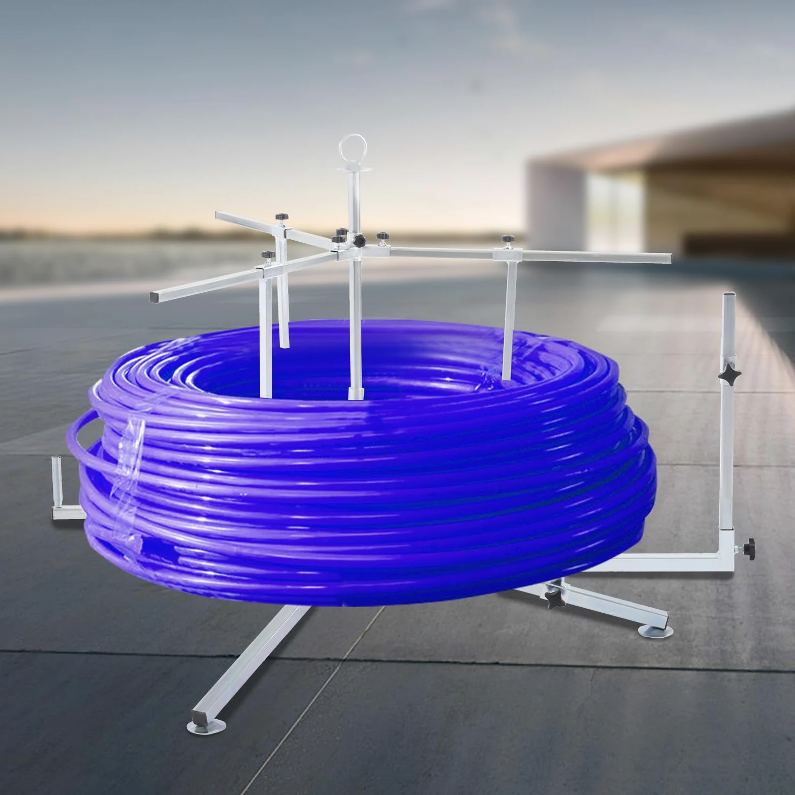 Avvolgitubo da 600 metri per riscaldamento a pavimento Max. 200 kg svolgitore svolgitubo svolgitore svolgitore con sacco per tubo PEX PERT AL