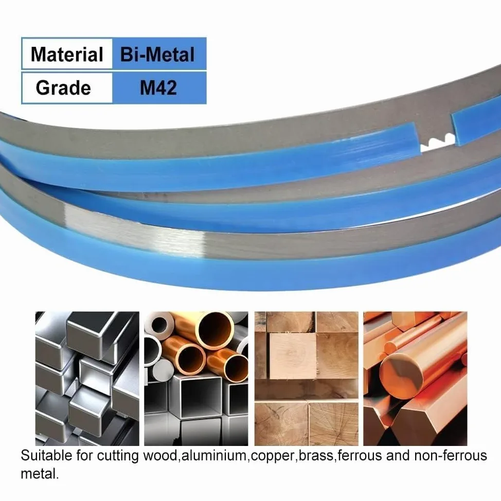 Bimetalliche M42 Lame per sega a Nastro 1140mm x 13 x 0,6mm 8/12 ZpZ, 4pezzi/confezione