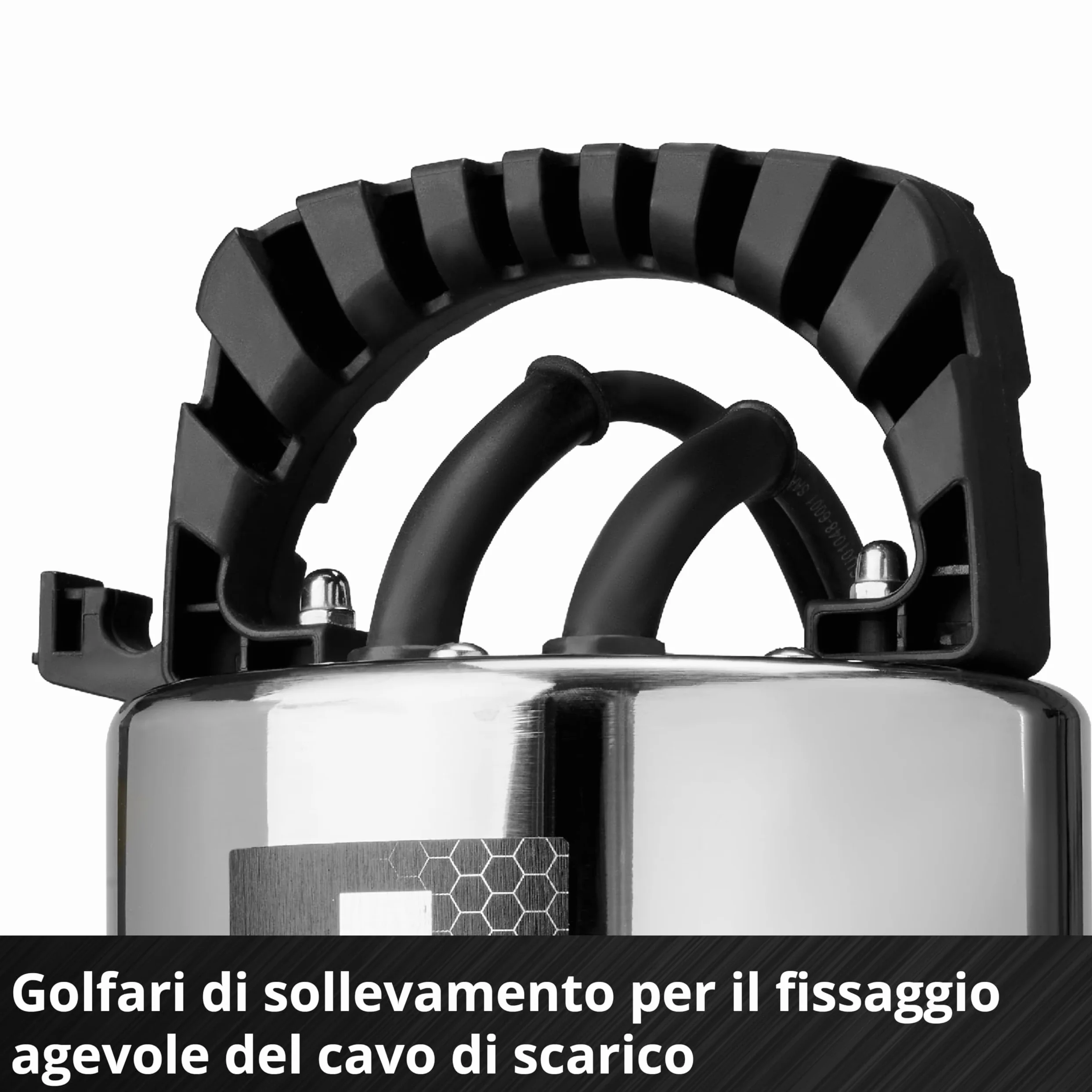 Pompa da giardino Einhell GC-DP 1170 ECO PLUS (700 W, portata max. 19.000 l/h, prevalenza max. 8 m, tecnologia ECO PLUS, coclea di scarico dell'acqua, adattatore universale 35 mm incluso)