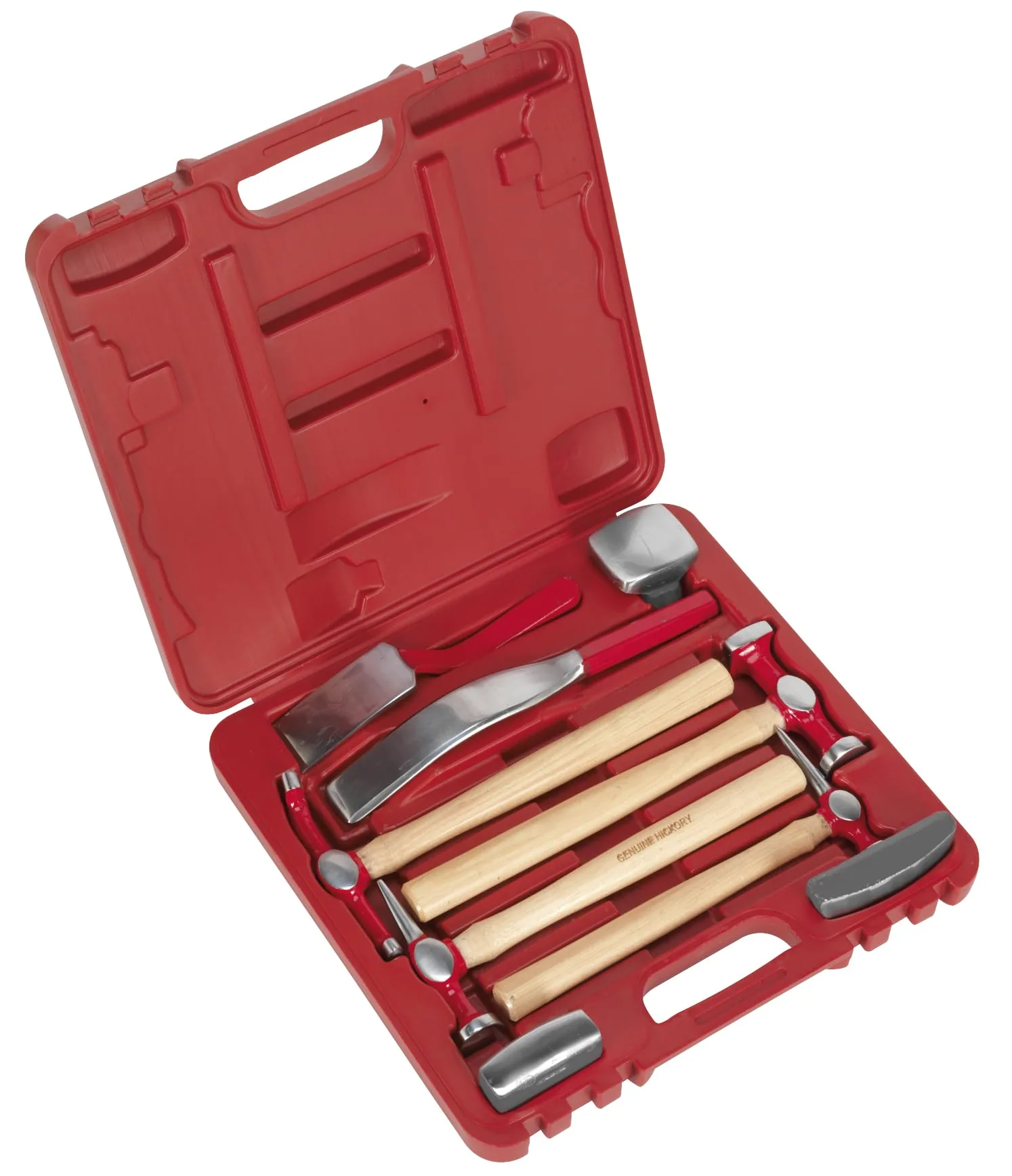 Sealey CB58 - Set di martelli e tassi da carrozziere, 9 pezzi