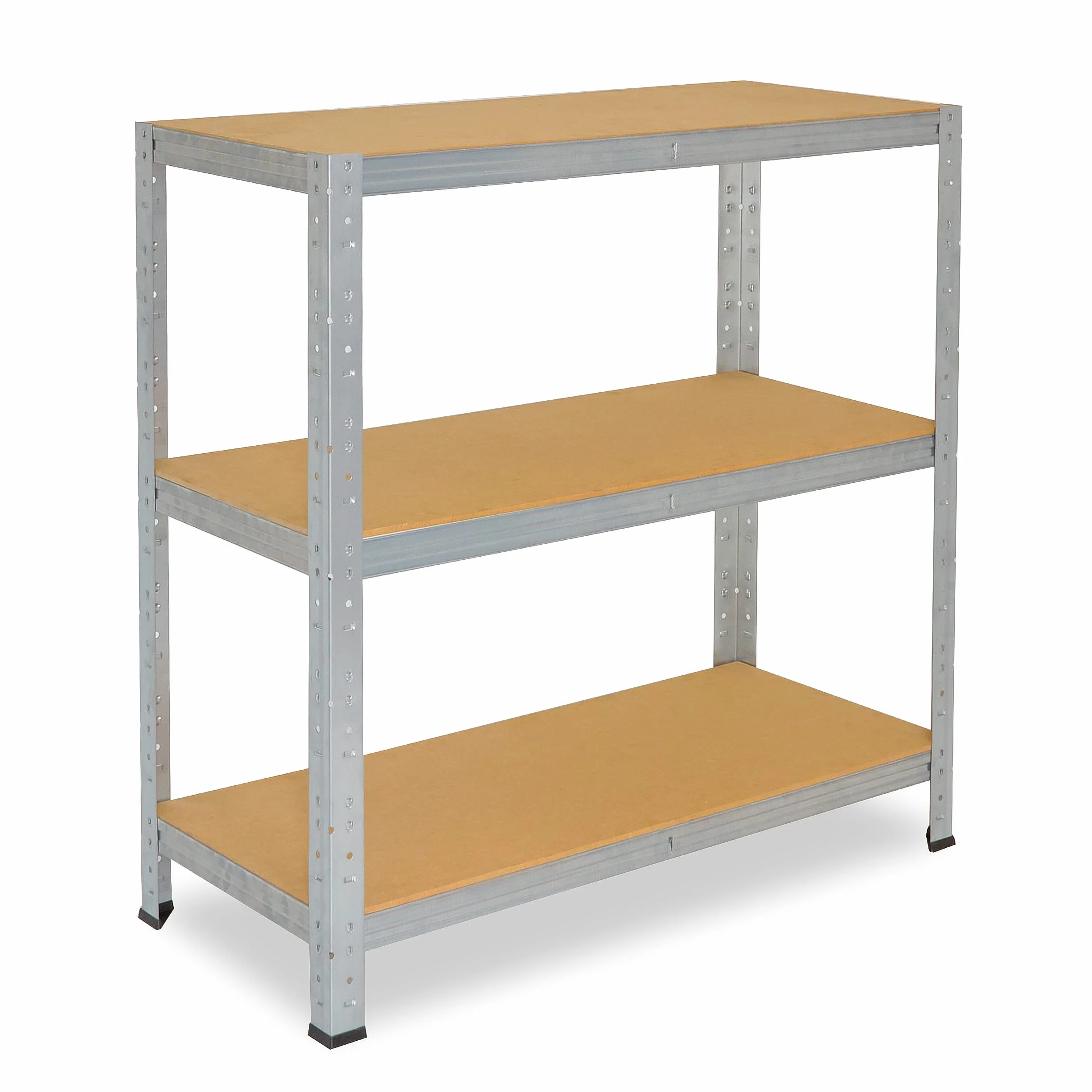 shelfplaza® 90x100x60cm HOME Scaffale metallo per carichi pesanti zincato con 3 ripiani con 175kg capacità di carico/Scaffali in metallo per garage come scaffali per ripostiglio o officina