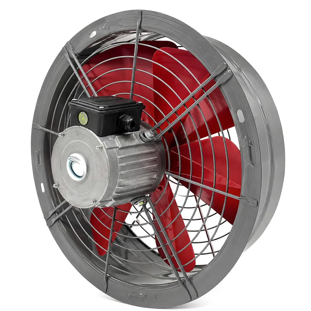 Uzman Ventilatore assiale murale ad alta prestazione - Ventilatore assiale industriale - Ventilatore murale - Per finestra - 300 mm, 350 mm, 400 mm, 450 mm, 500 mm, 550 mm, 600 mm - Aspirazione aria