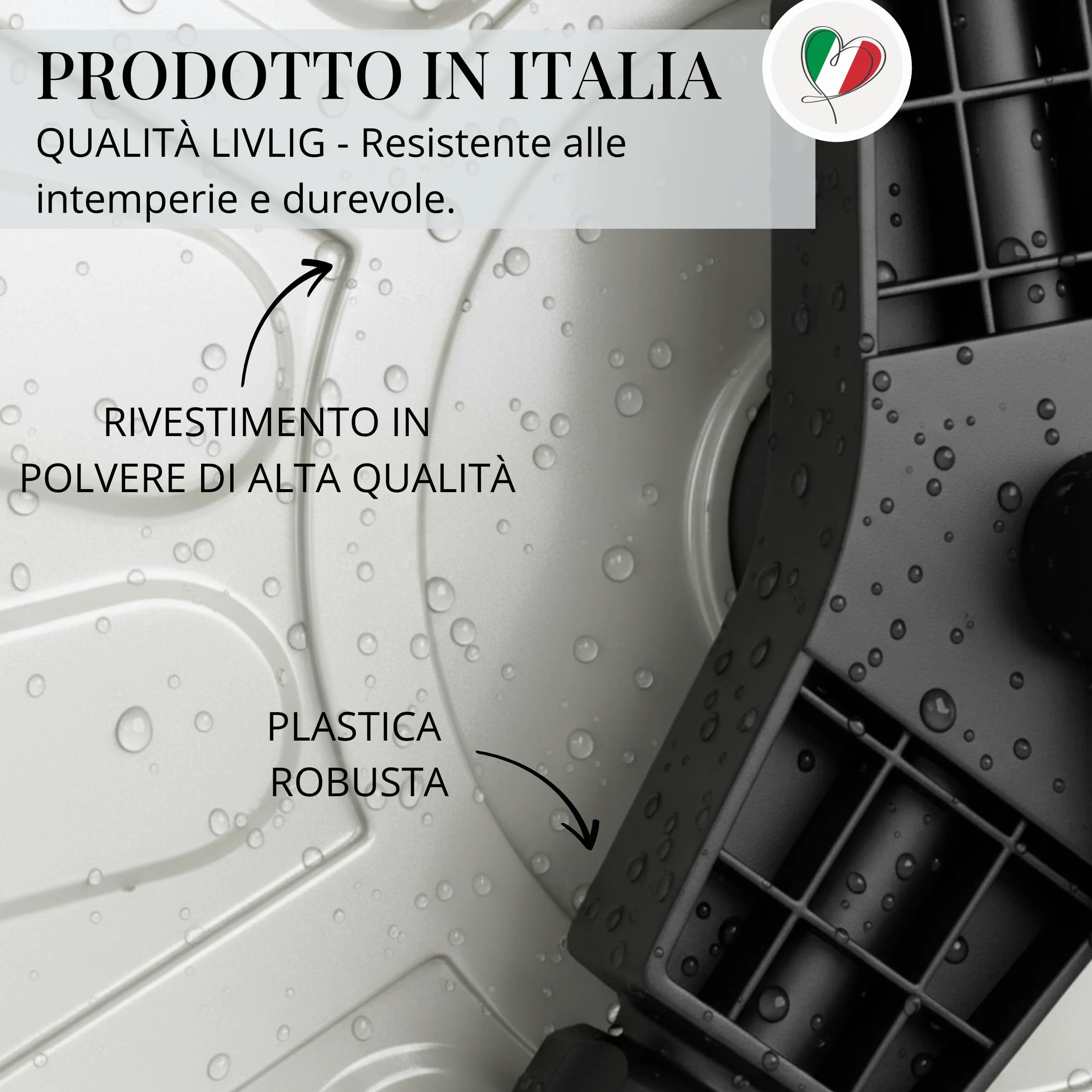 LIVLIG - Avvolgitubo in metallo, fino a 50 metri, tubo da giardino, 1/2", supporto per tubo da giardino, per montaggio a parete, Greige