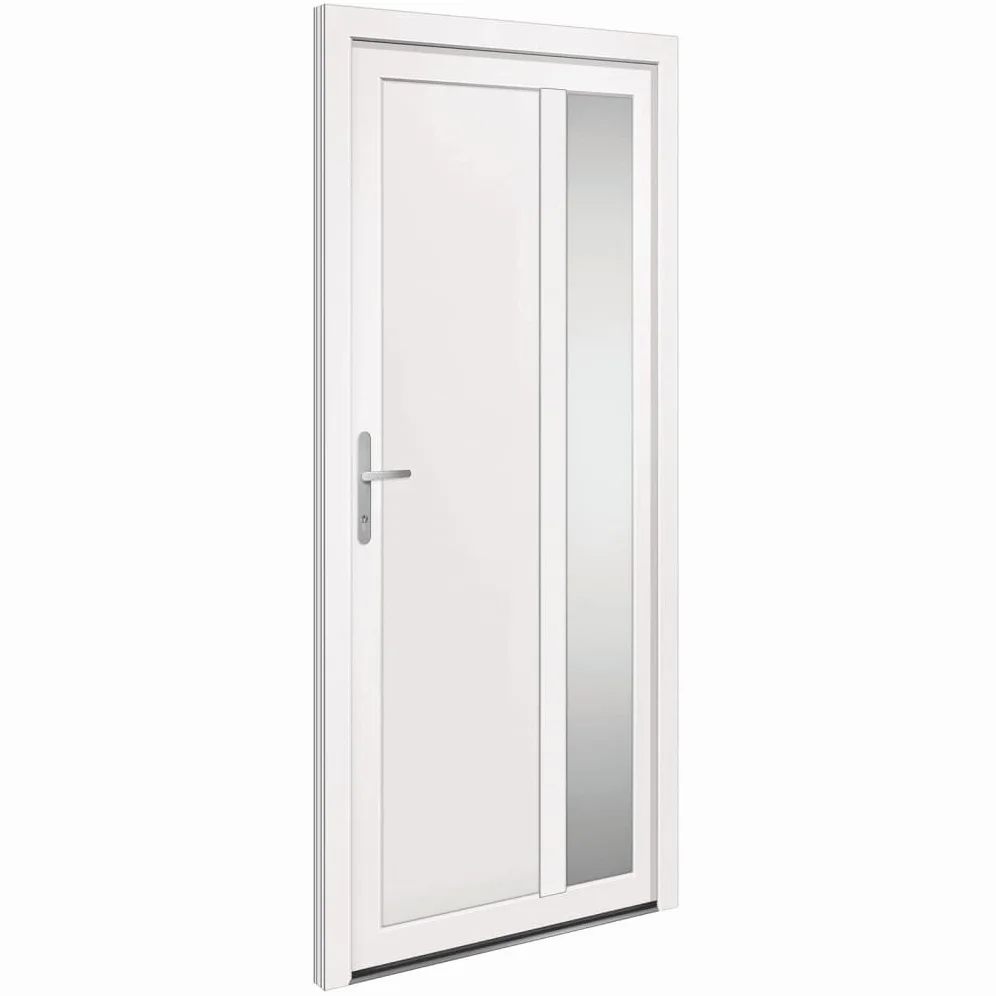 vidaXL Porta d'Ingresso Bianca in PVC 98x208 cm - Porta Entrata