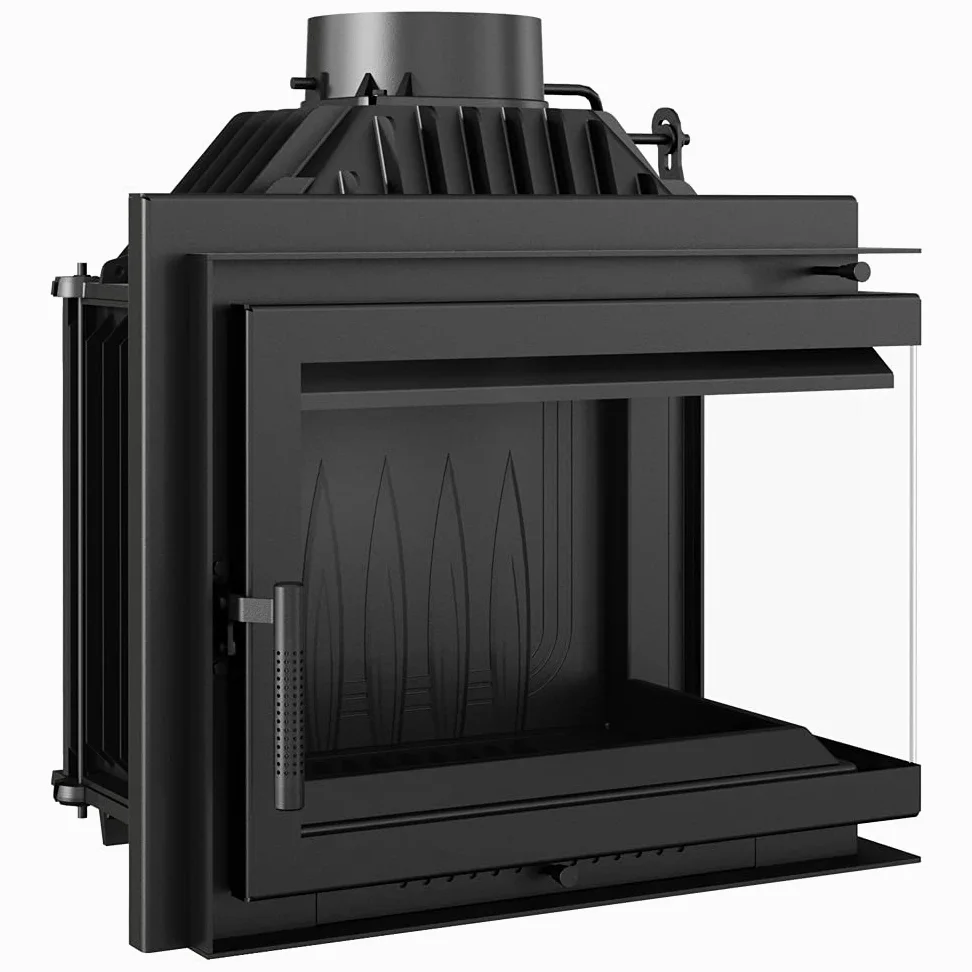 KRATKI SIMPLE a legna in ghisa 8kW Ø200mm - efficiente gamma di potenza & basse emissioni BImSchV 2 - aminetto elegante con vetratura laterale - Classe di efficienza energetica A, H70,1 x L60 x P36 cm