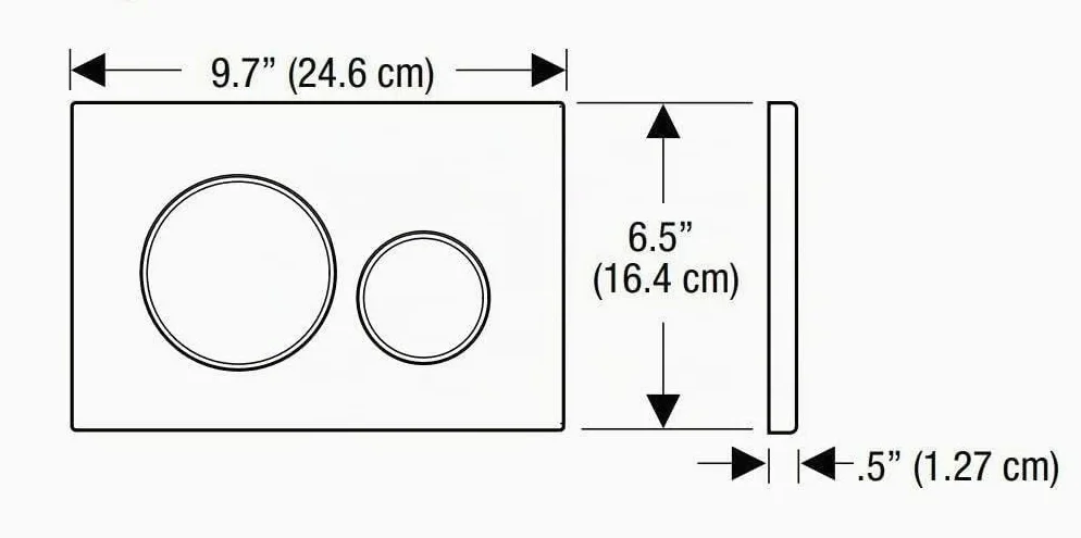 Geberit, Placca di comando Sigma20 115.882.14.1, per risciacquo a 2 quantità, colore nero opaco, cromo 115882141
