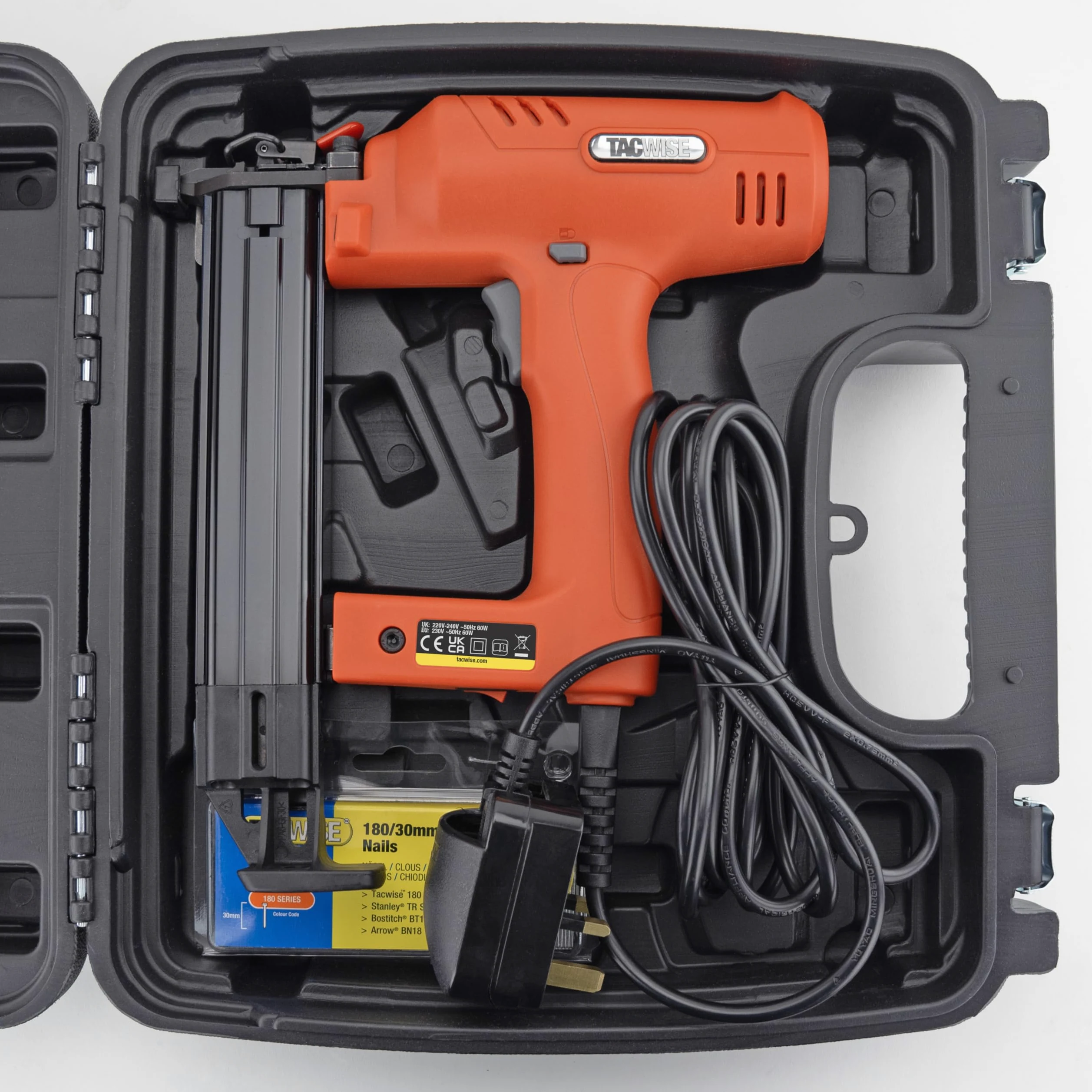 Tacwise 1705 Master Nailer 181ELS Pro Chiodatrice Elettrica Brad con 1000 Chiodi, Utilizza Chiodi Tipo 18G