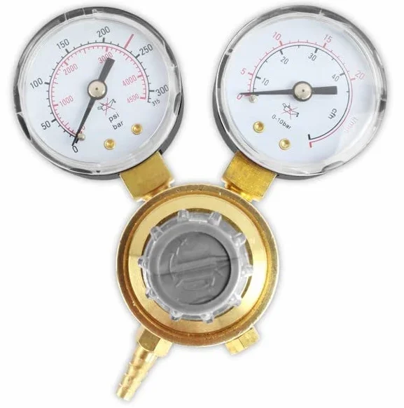 Bombola gas argon CO2 piena 8L 1,5m3 con regolatore Exakt Vogelmann, Bombola del gas per saldatura, Regolatore di saldatura a gas