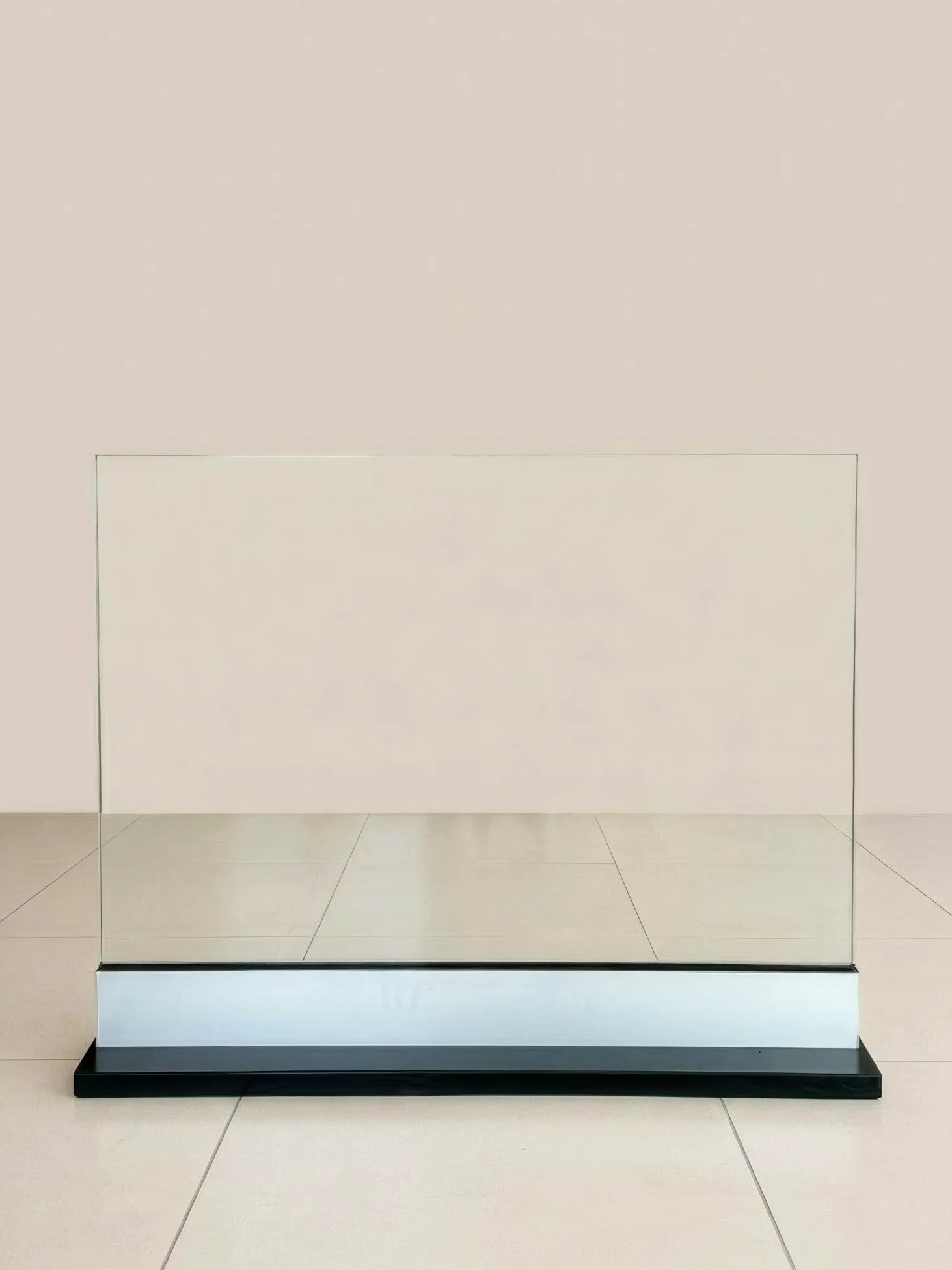 Parapetto in vetro larghezza 180 cm — 2 pannelli affiancati altezza h100 cm