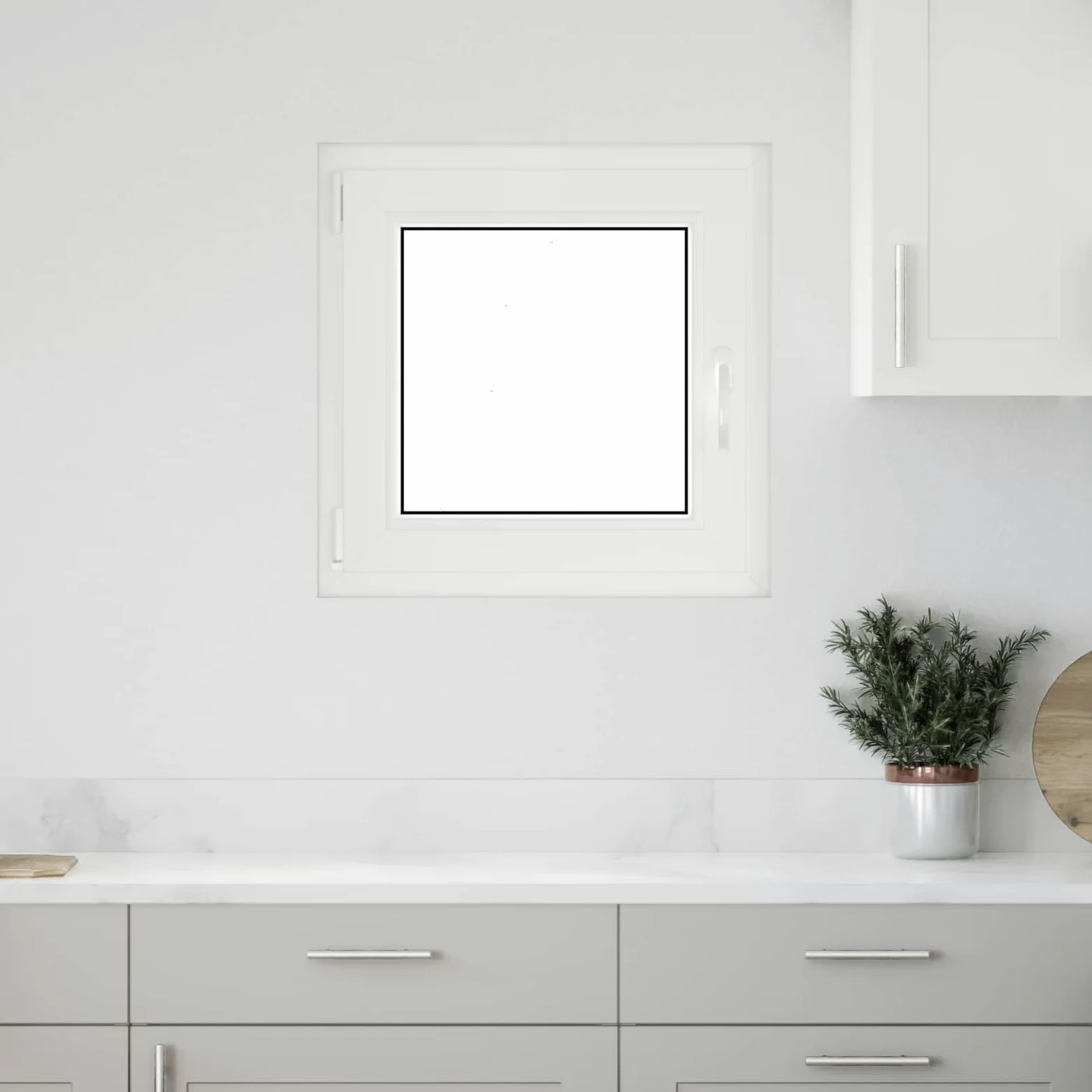 vidaXL Finestra per Soffitta RISOR 50 x 50 cm PVC e Vetro Antracite, Solaio, Isolamento Termico Moderno, Finestre Energy Efficient, Fissaggi in Vetro PVC Silenziati