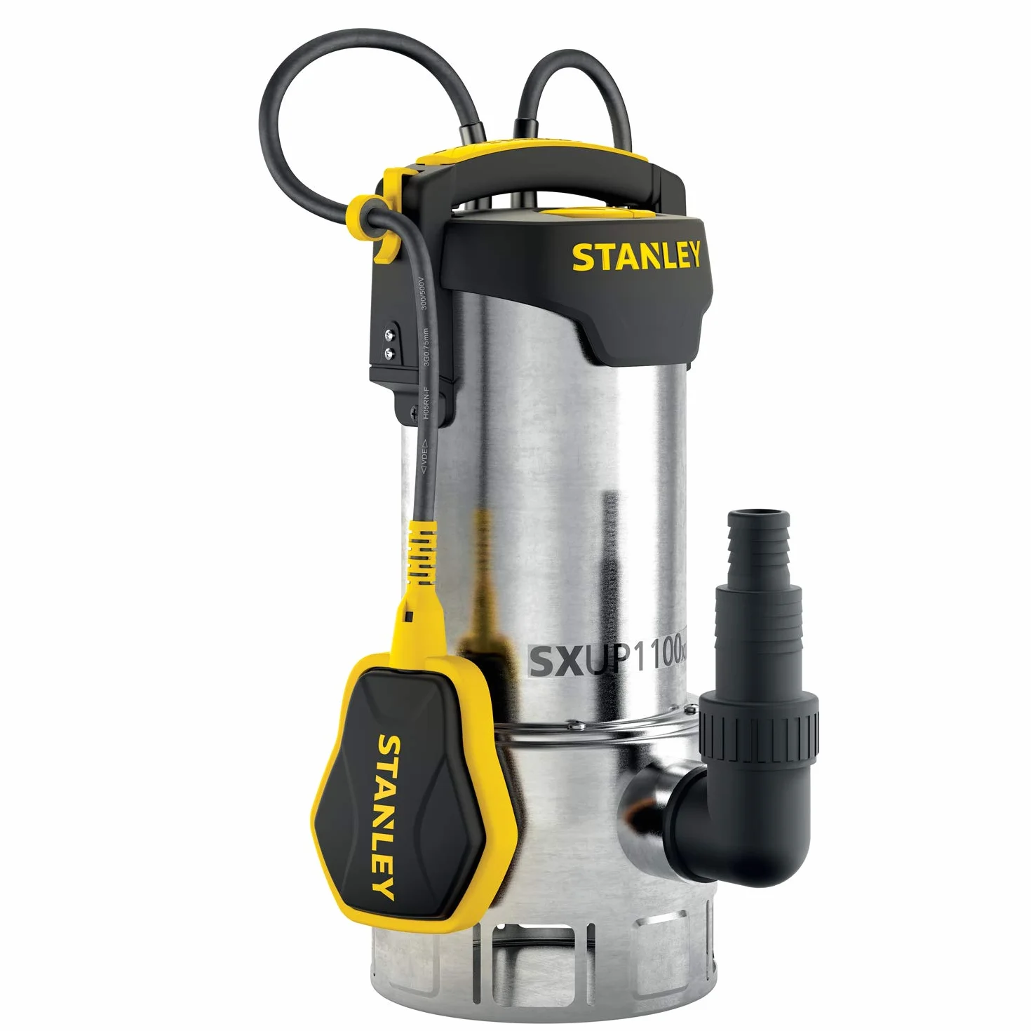 Stanley Pompa Immersione SXUP1100XDE per Acque Scure (1.100 W, Portata max. 16.500 l/h, Prevalenza max. 10,5 m)