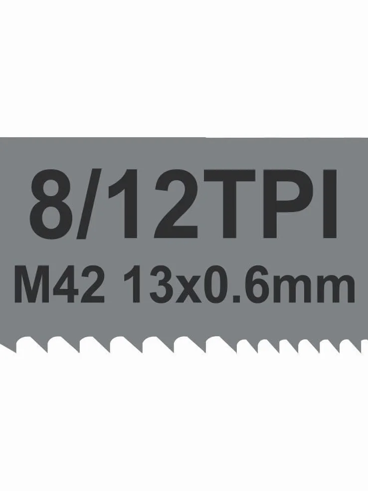 Bimetalliche M42 Lame per sega a Nastro 1140mm x 13 x 0,6mm 8/12 ZpZ, 4pezzi/confezione