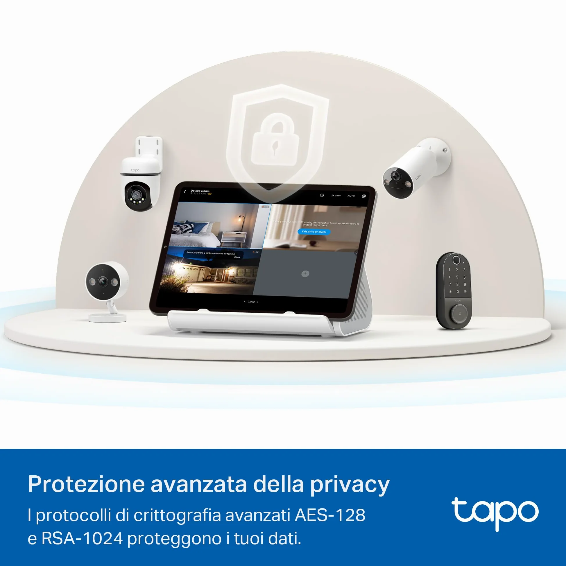 Tapo H500 Smart HomeBase, Connetti 16 Telecamere e 64 Sensori, Archiviazione Locale 16GB Integrato+16TB Espandibile HDD/SSD, Senza Canone Mensile, Rilevamento AI Avanzato, Output HDMI