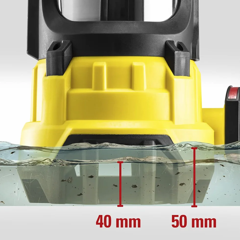 TROTEC POMPA sommersa TWP 11000 ES – Pompa per acque sporche – Portata 20000 l/h, Potenza 1.100 Watt, Profondità massima di immersione 7 m, Protezione da funzionamento a secco, IPX8