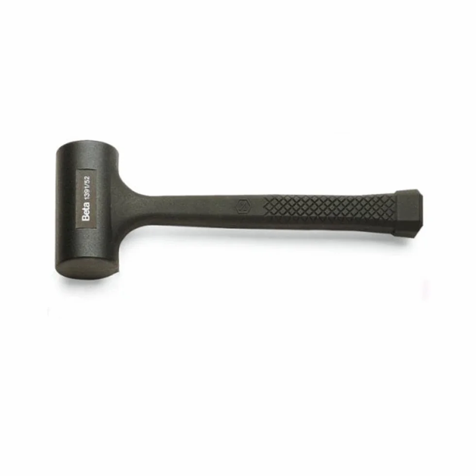 BETA - Mazzuola Professionale per Piastrellisti Rivestita in Gomma Bianca, Antirimbalzo per Posa Piastrelle e Superfici Delicate, Battente Integrale Alta Precisione, Serie 1391