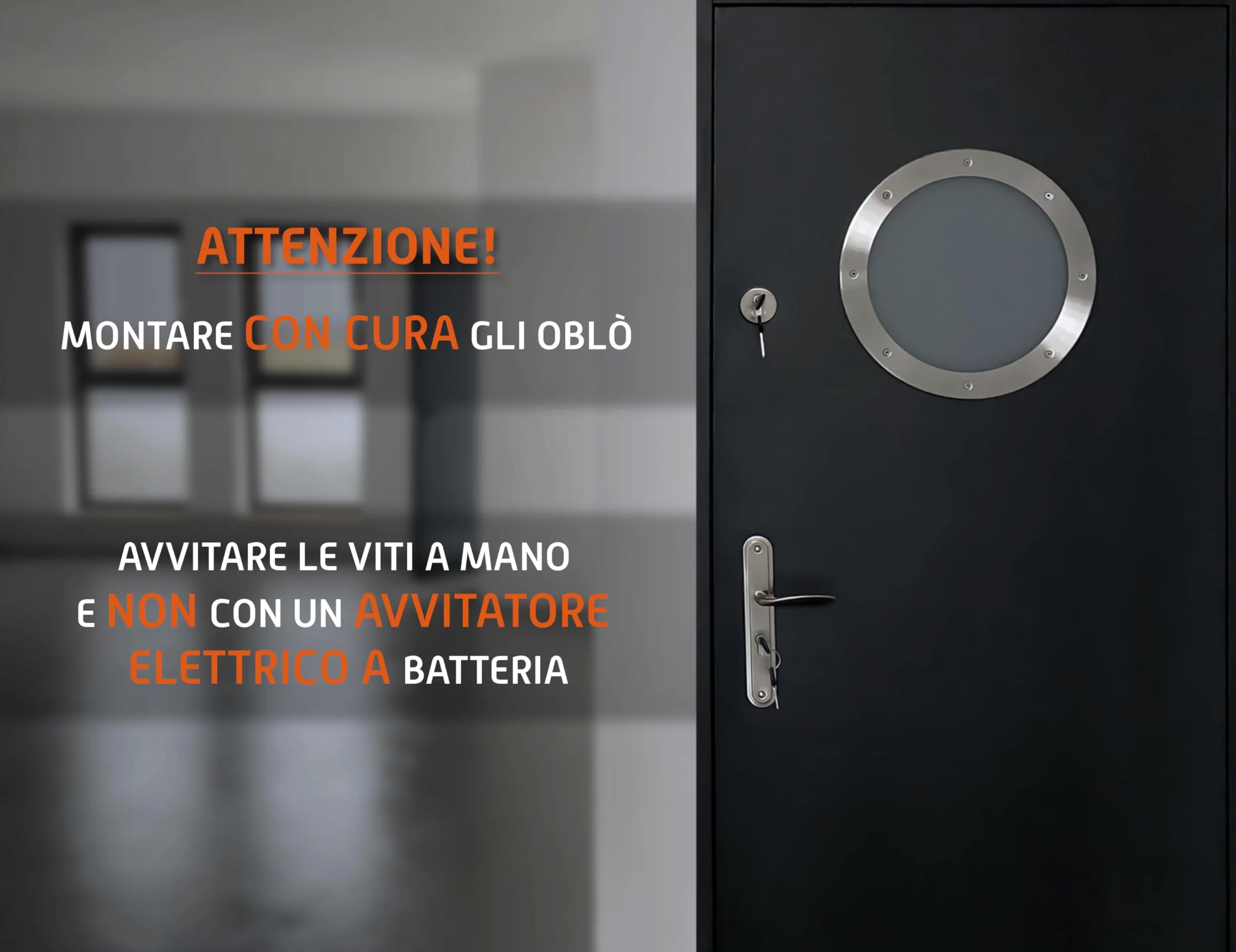 MLS Oblò B4000, Oblò per Porte, in Acciaio Inox, Vetro di Sicurezza, Adatto ha Porte di Spessore 40 mm, Viti di Fissaggio Visibili su Entrambi i Lati, Diametro 400 mm, Vetro Trasparente