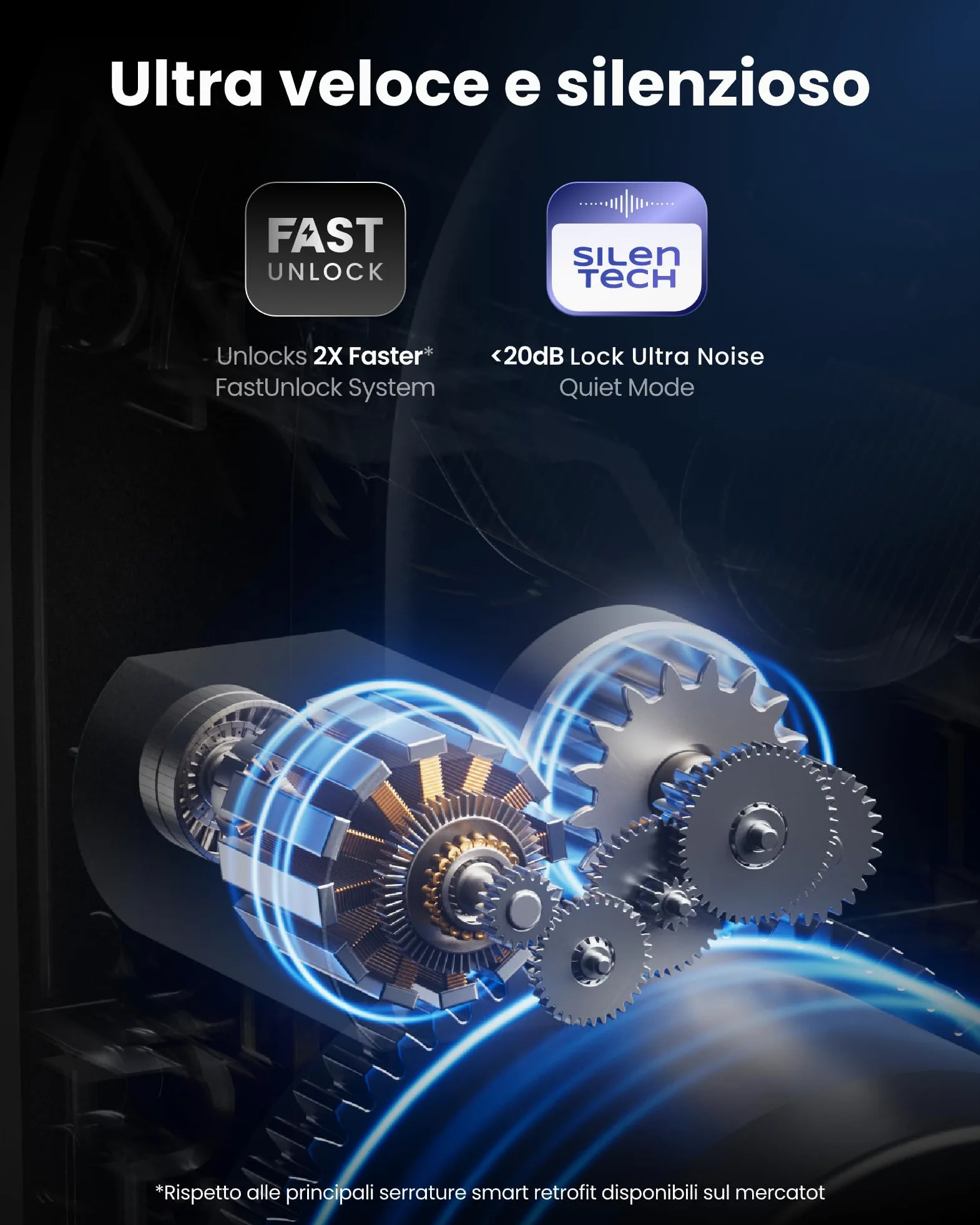 SwitchBot WiFi Smart Lock Ultra con Tastierino Vision Pro, riconoscimento 3D di volto e vene palmari, sblocco contactless, compatibile con cilindri europei. Supporta Matter, Alexa, Google e IFTTT