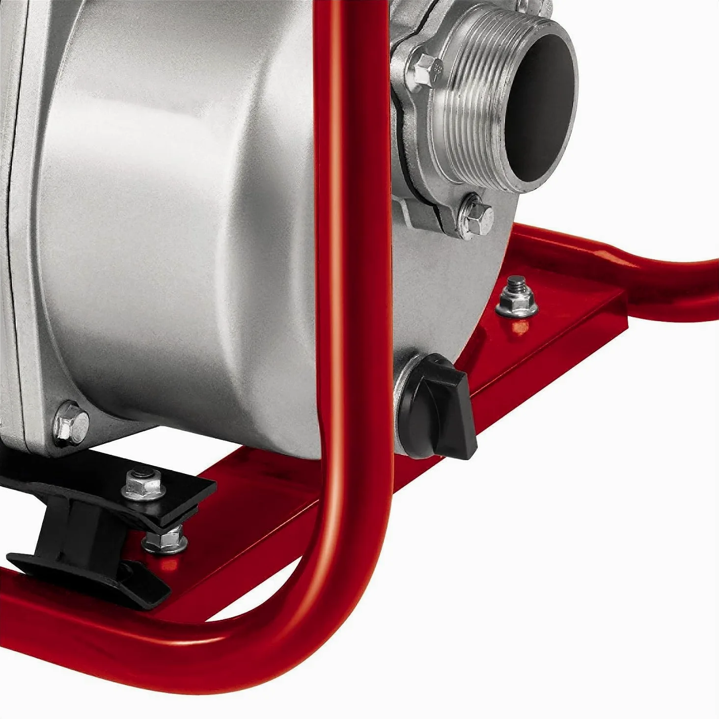 Einhell GE-PW 46 Motopompa (motore benzina 4 tempi, 4600 W - 6,3 HP, portata max 23000 L/h, prevalenza 26 m, altezza aspirazione max 6,5m, serbatoio benzina 3,6 l, dispositivo arresto mancanza olio)