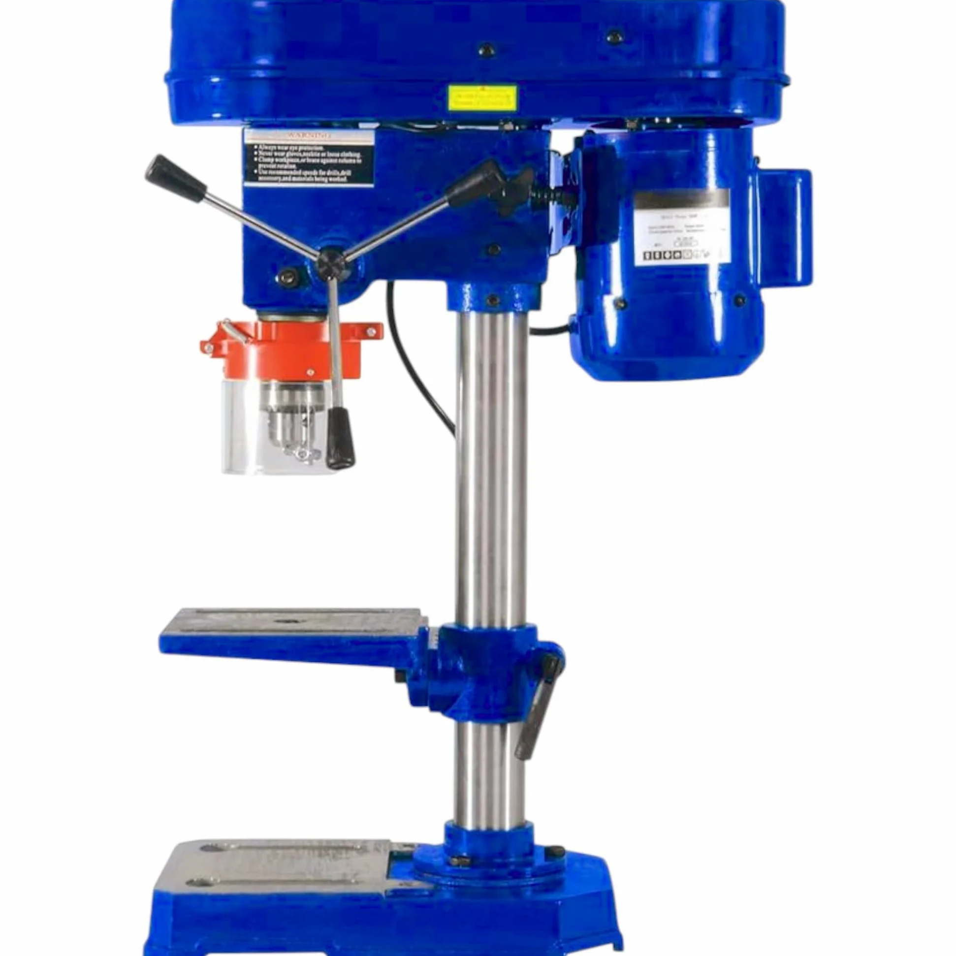 Trapano Elettrico a Colonna da Banco Potenza 350W Velocita 2650rpm Regolabile con Mandrino 13mm 580-2650RPM Arresto di profondità e Piano a Forare Regolabili Ampia Base