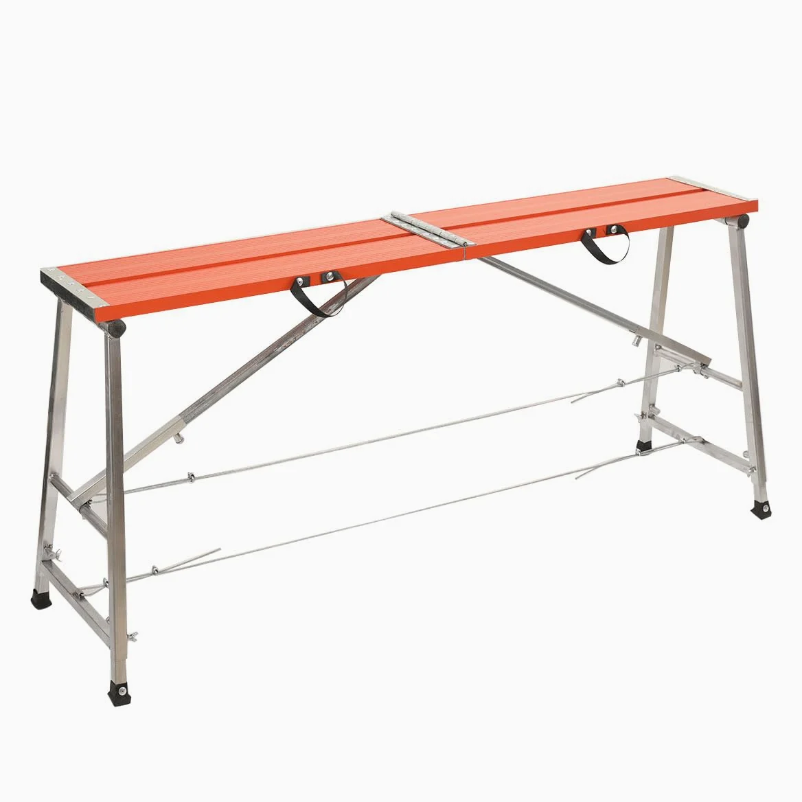 Piattaforma di Sicurezza Pieghevole in Alluminio, Piattaforma da Lavoro Regolabile 70-120cm, Carico 300kg, Antiscivolo, Ideale per Impalcatura e Uso Domestico o Professionale