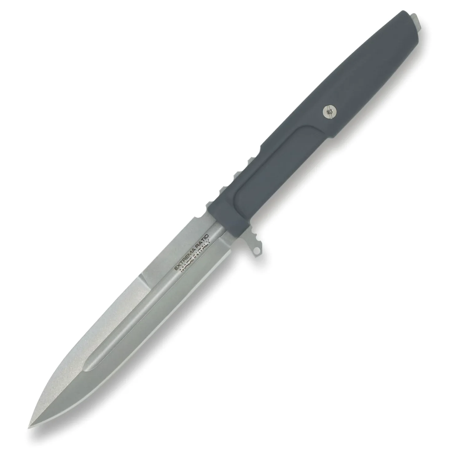 Extrema Ratio - Requiem (Wolf Grey) | Coltello a Lama Fissa Leggero in Acciaio Böhler N690, Fodero in Nylon