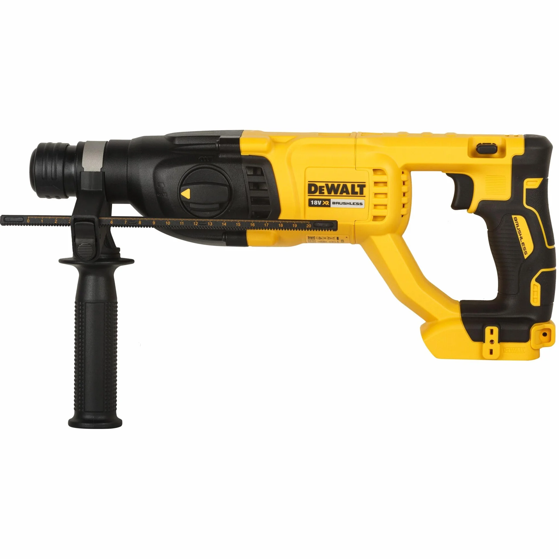 DeWalt Martello Elettropneumatico Brushless XR 18V ​​SDS-Plus 2.6J senza caricabatteria/batteria con custodia TSTAK, Multicolore