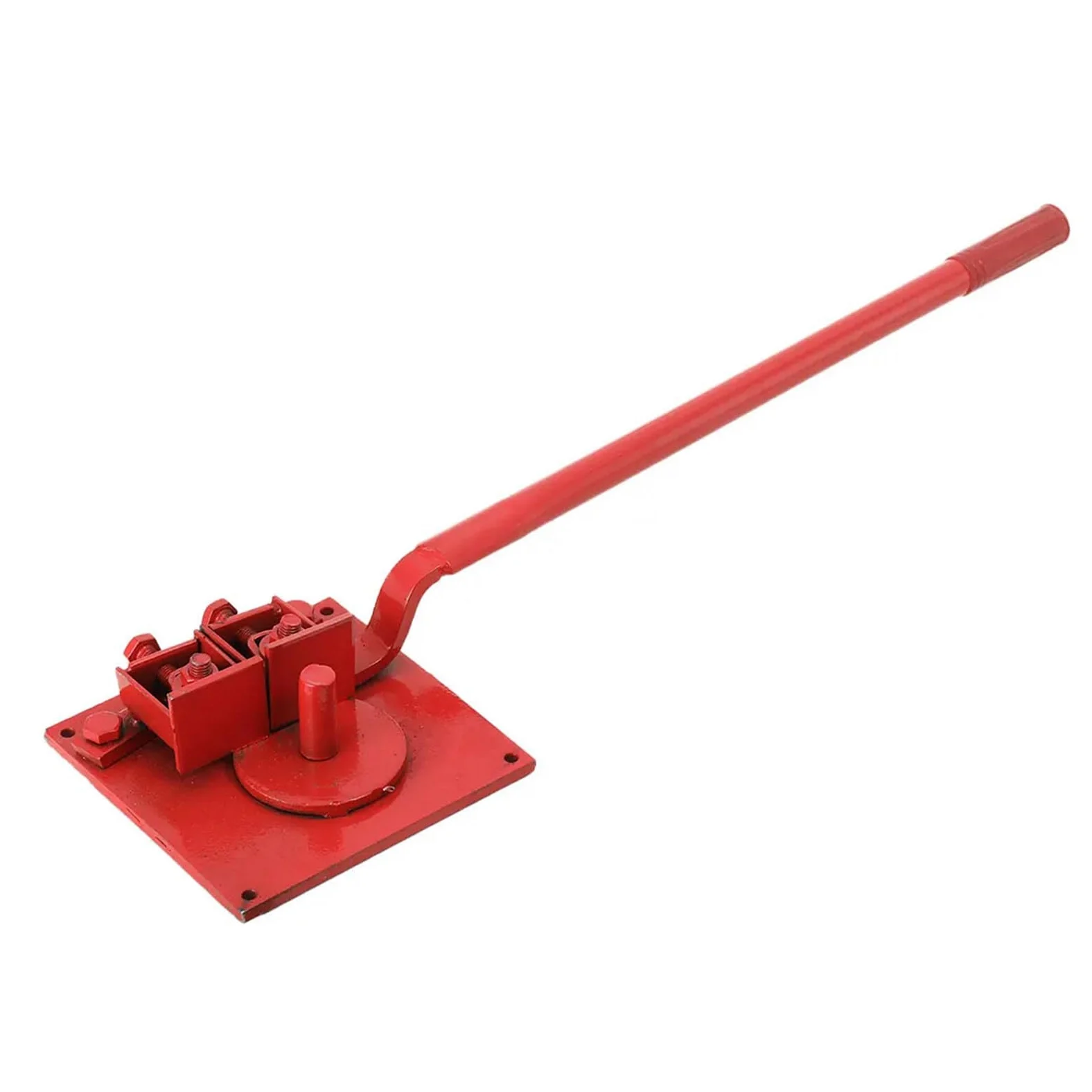 Macchina piegatubi per barre in acciaio, piegatrice manuale resistente per barre da 1-20 mm, capacità di piegatura a 180 gradi, costruzione in acciaio durevole