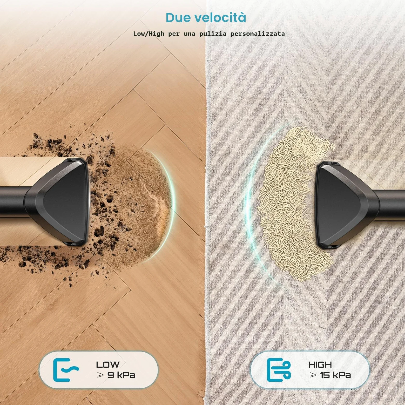 Seesii Aspiratutto Solidi e Liquidi, 2x4000mAh Batterie, 10L Aspirapolvere Bidone, 2 Velocità, Tracolla, 4 Ruote e Accessori, Ideale per Auto/Cantiere/Esterno/Casa (Blu)