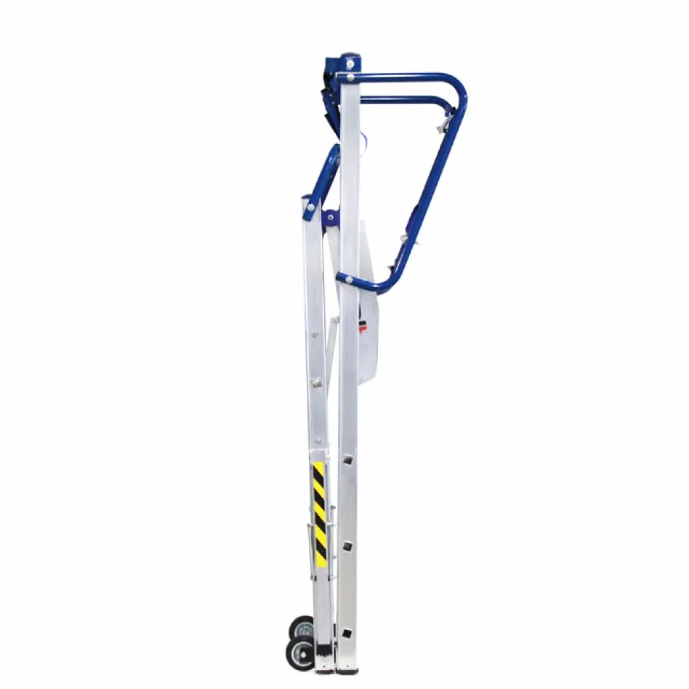 Svelt Scala Professionale a Castello Trasportabile con Piattaforma Antiscivolo e Protezione 360°, Allargatori Richiudibili, Stabilizzatori Telescopici, Rotelle di Trasporto, Certificata (7 Gradini)