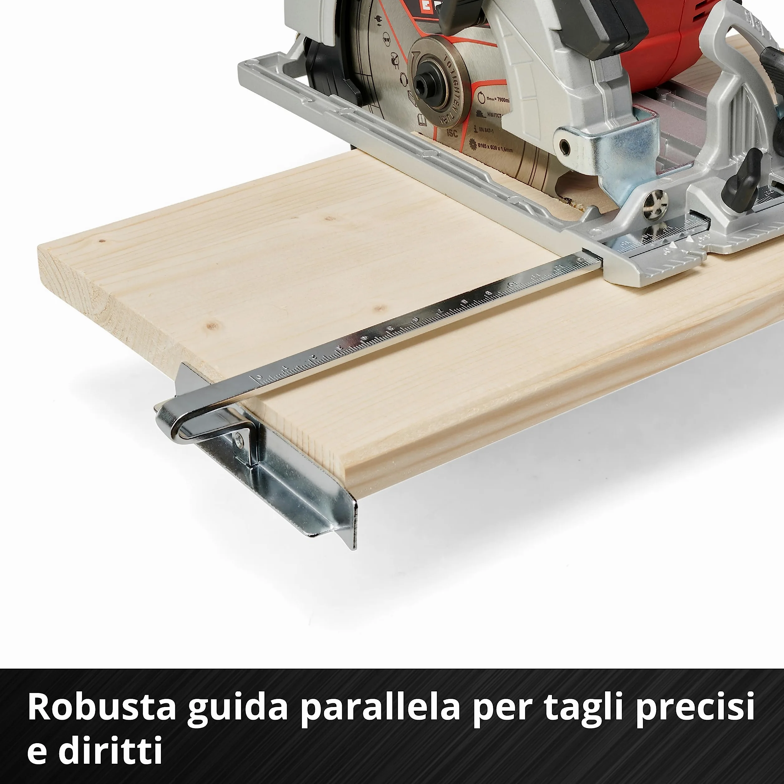 Einhell Sega circolare a batteria TE-CS 18/190 Li BL - Solo Power X-Change (18V, giri al min. 3800, lama Ø190 x Ø20,taglio max 65 mm, luce led, senza batteria e caricabatteria)