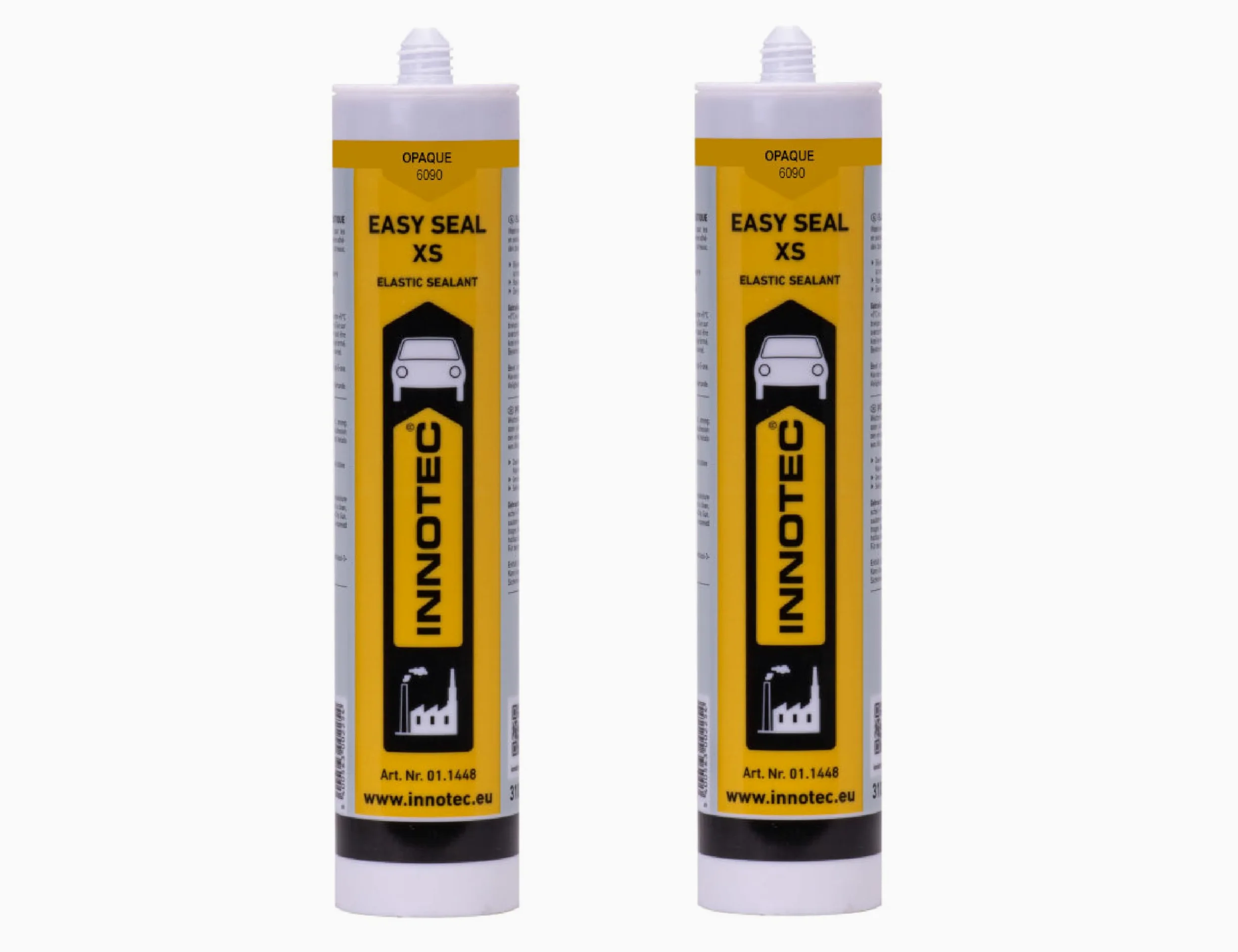 Innotec Easy Seal XS - Sigillante in silicone per sanitari, sigillante per interni ed esterni, silicone per sigillatura e stuccatura in sanitari e cucina, 2 pezzi