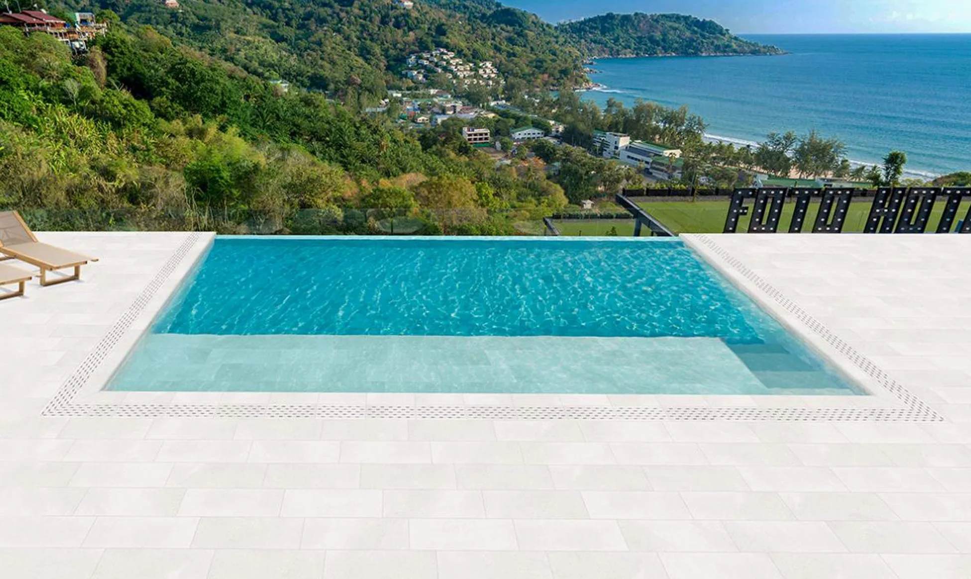 Tecno Prodist RENOVATEC CORONA Vernice per piscine by 11 Kg - BIANCO SABBIA - Vernice per bordo vasca o del bordo in pietra – Pittura Antiscivolo - Resistenza e durata - Facile applicazione
