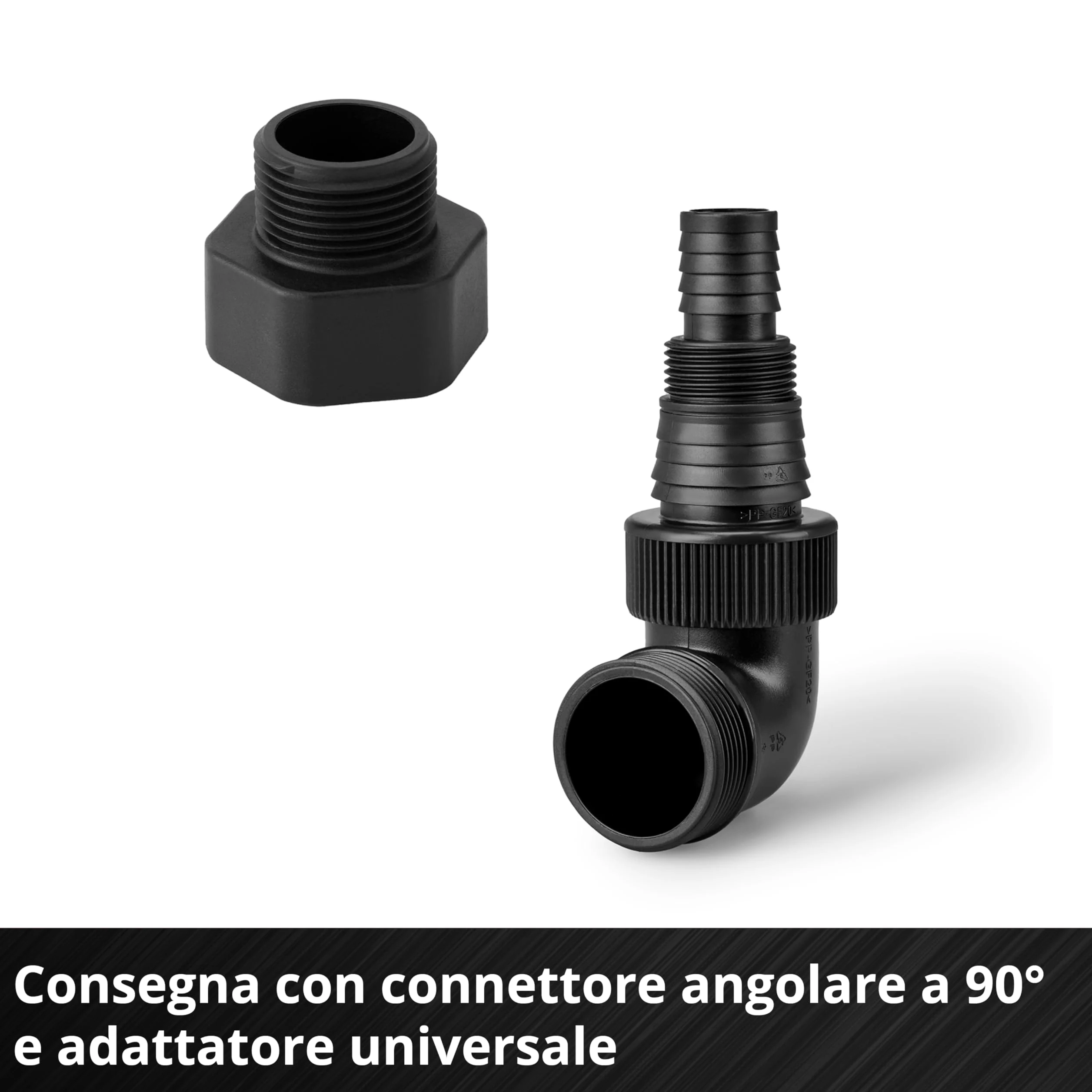 Pompa da giardino Einhell GC-DP 1170 ECO PLUS (700 W, portata max. 19.000 l/h, prevalenza max. 8 m, tecnologia ECO PLUS, coclea di scarico dell'acqua, adattatore universale 35 mm incluso)