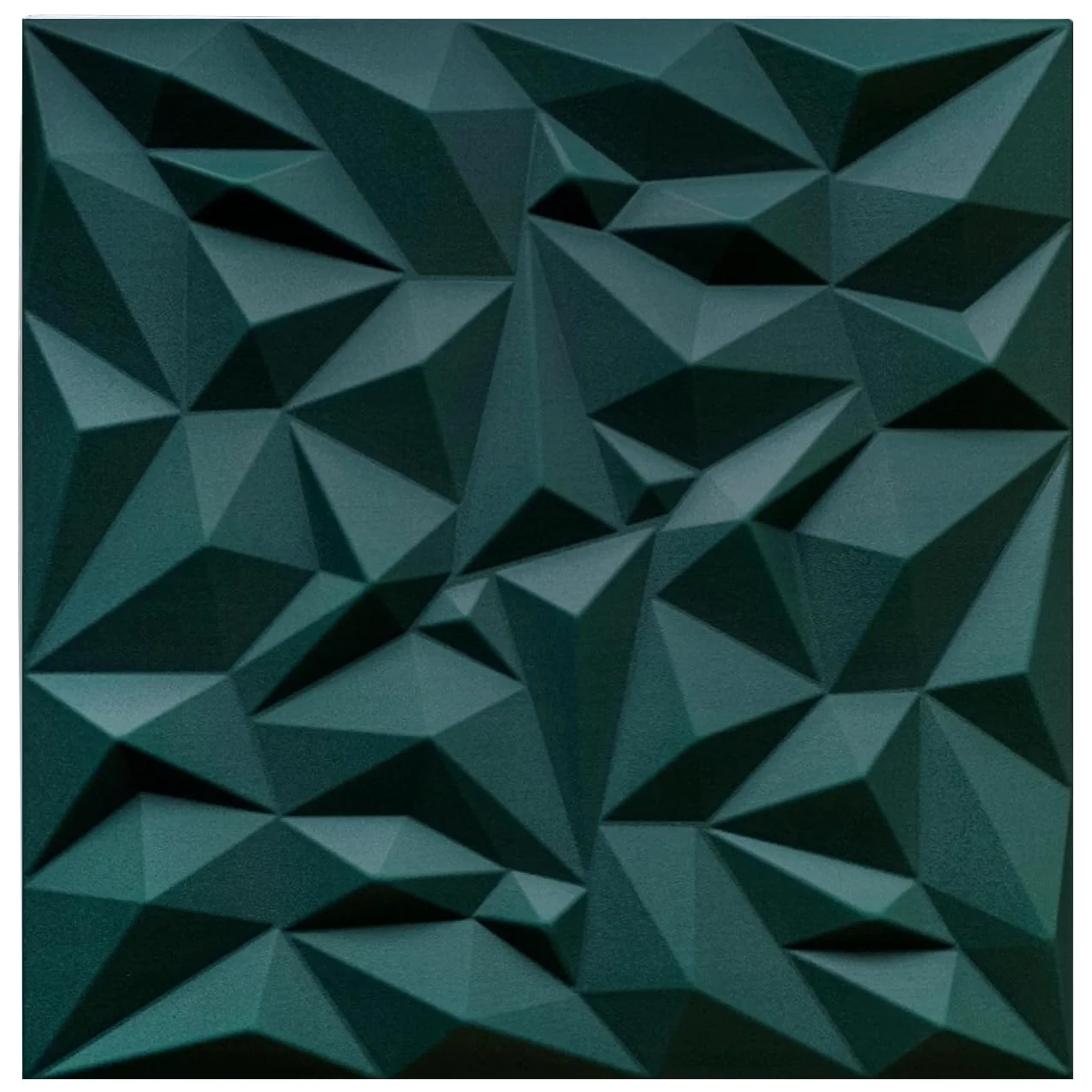 DECCART Pannelli Decorativi Per Pareti 3D - Pannelli Murali - Pannello Decorativo Parete - Polystyrène PSE - 50x50 cm Ametista 12 m², 48 pezzi, Verde