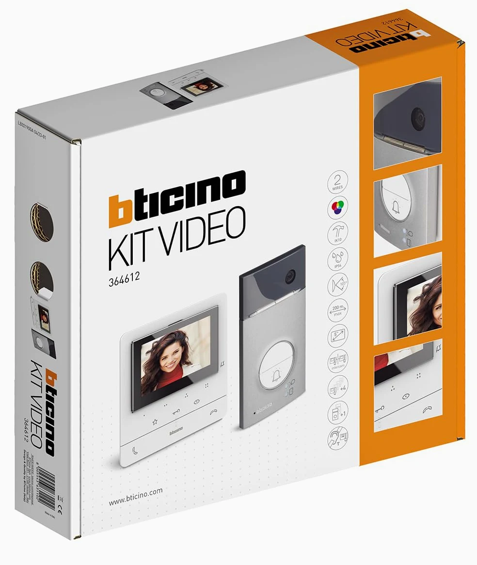 Bticino Kit Video Classe 100 V16E Monofamigliare, Linea 3000