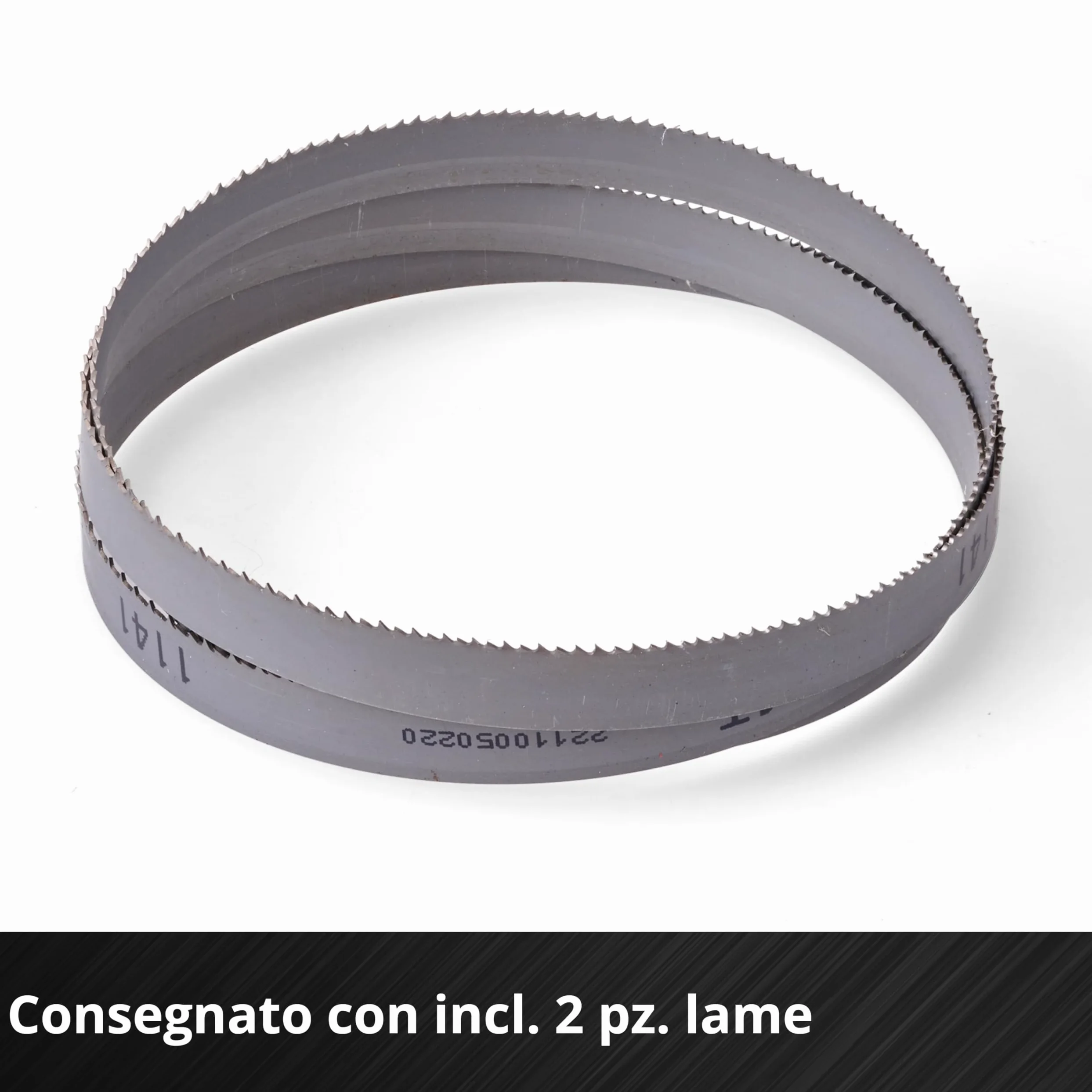 Einhell sega a nastro a batteria TE-MB 18/127 Li-Solo Power X-Change (18 V, altezza di taglio 115 mm, larghezza di taglio 127 mm, luce LED, incl. 2 lame sega a nastro per metallo, senza batteria)