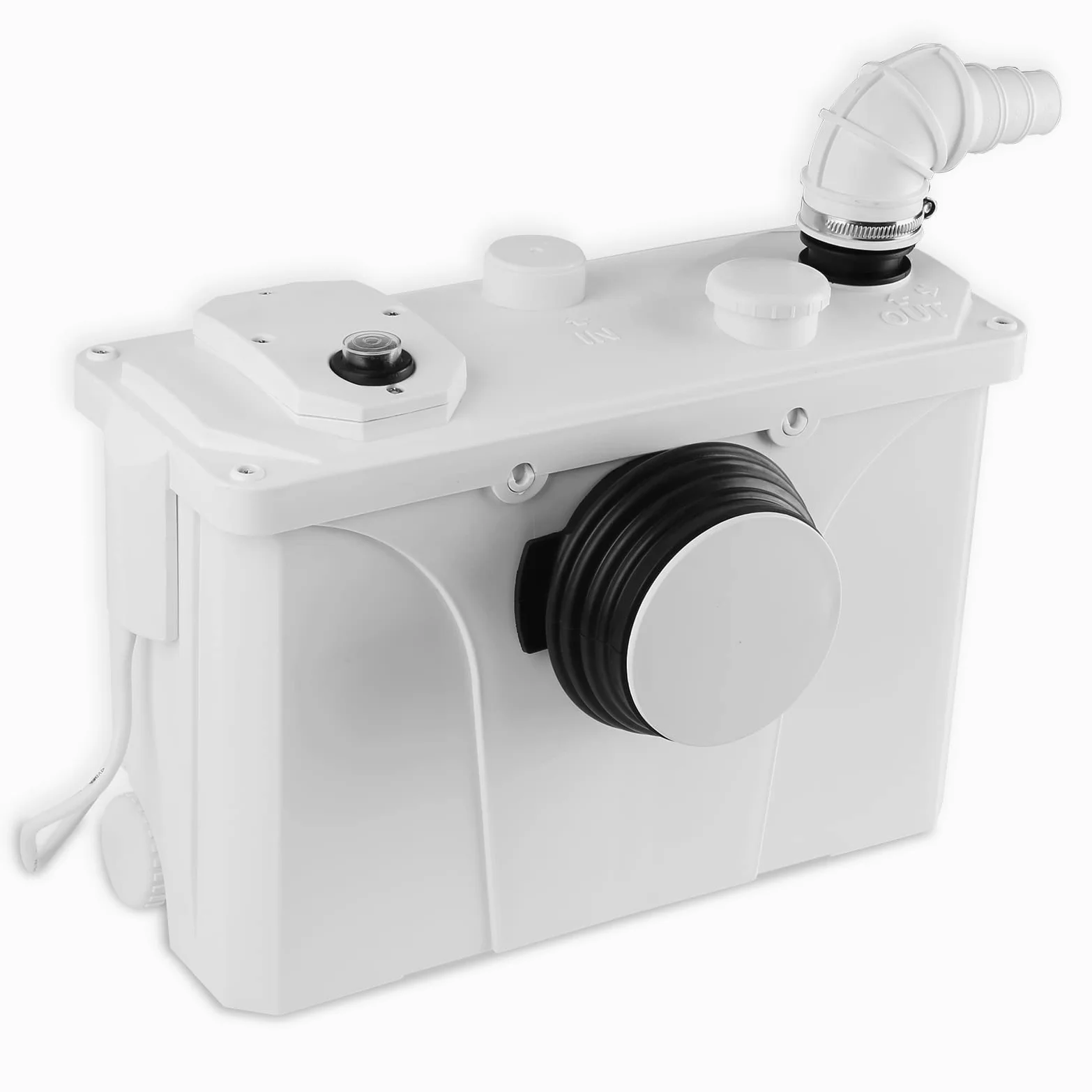 Trituratore WC Maceratore pompa da 700 W pompa per acque luride 190L / min con lame in acciaio inox e carbone attivo, per doccia, wc e lavabo