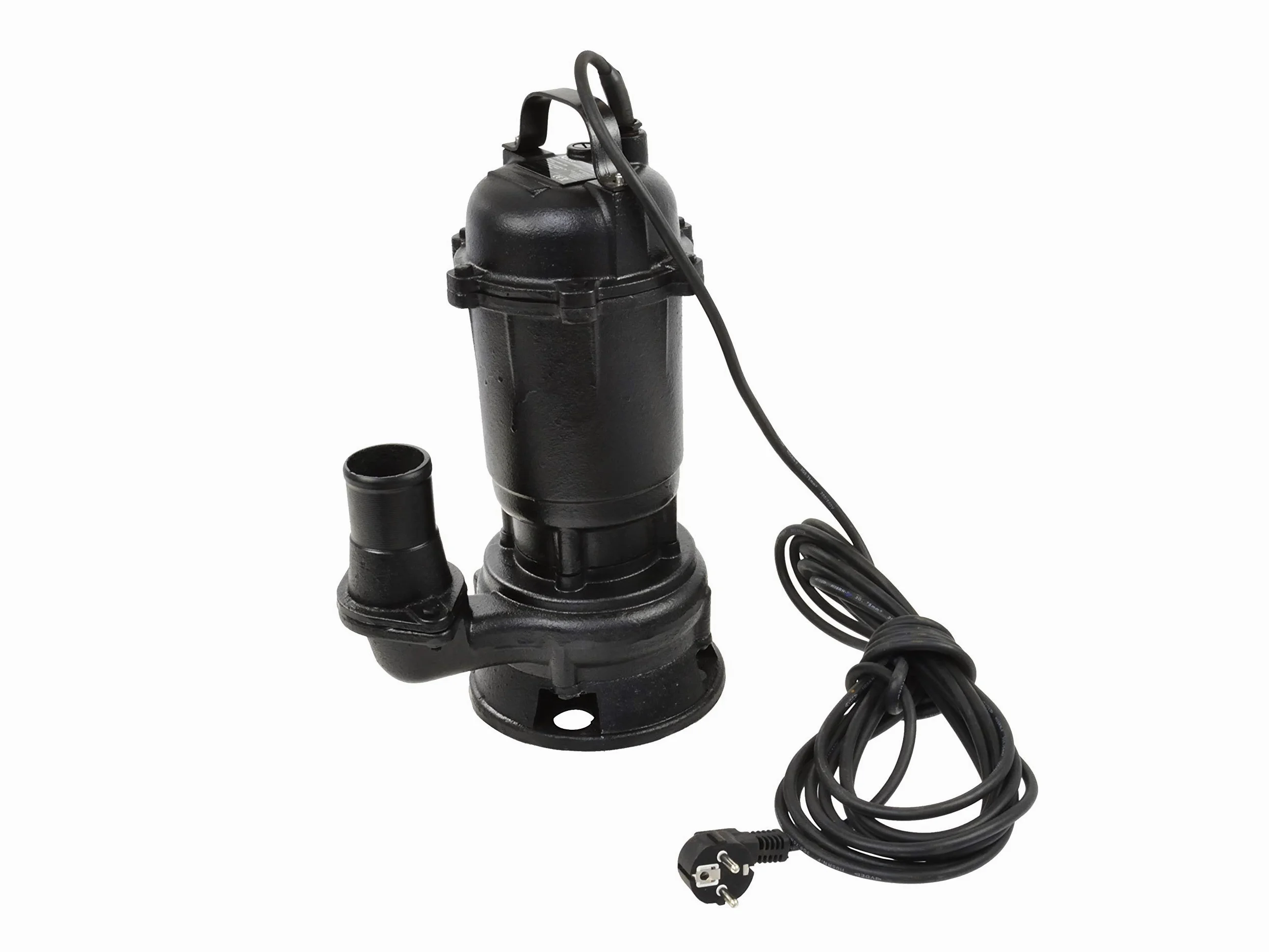 BSD Pompa Sommersa per Acque Scure - Pompa Immersione con Trituratore, Corpo in Ghisa - Pompa Reflue WQD 10-8-0,55-550W, 17.000L/h, Prevalenza Max. 8m