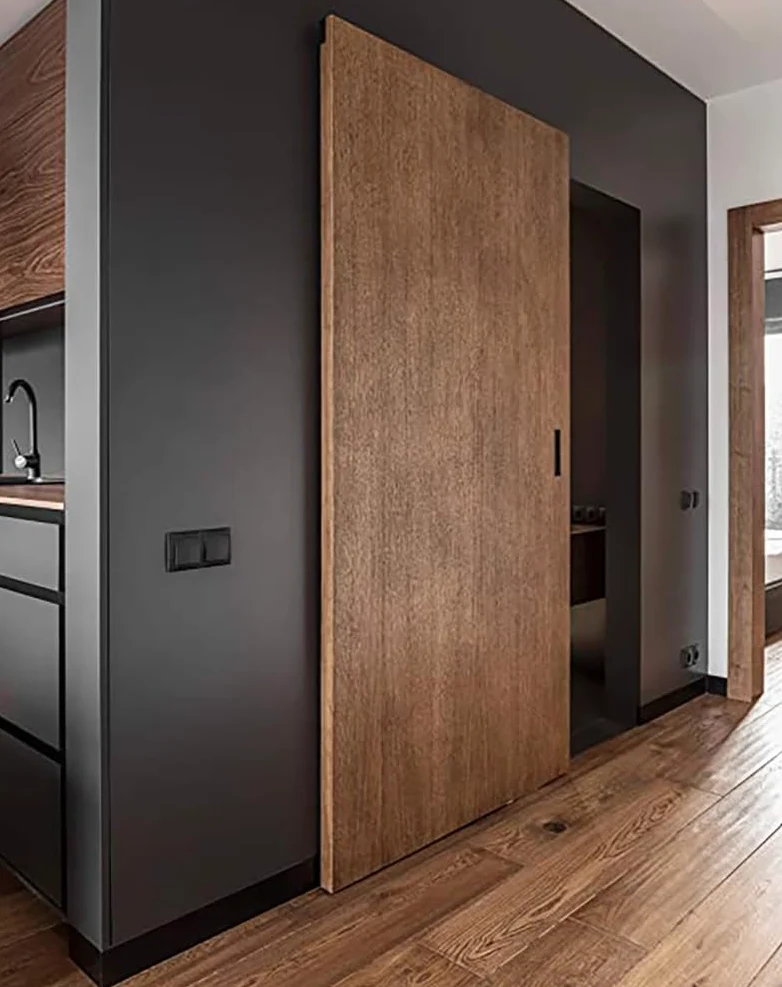 Porte Italiane, Binario Porta Scorrevole Invisibile MAGICAL 1200, per Porta Scorrevole Esterno Muro in Legno Larga da 80 cm a 120 cm, Kit con Meccanismo, Accessori e Guida
