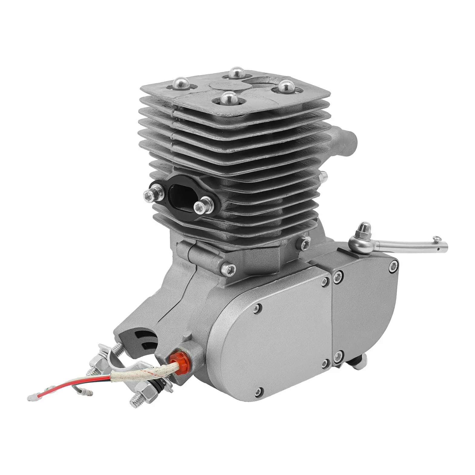 Kit motore per bicicletta 100cc 2 tempi, kit di conversione motore a benzina con accensione CDI, monocilindrico raffreddato ad aria, per telaio V da 26/28 pollici, motorizzazione fai-da-te per