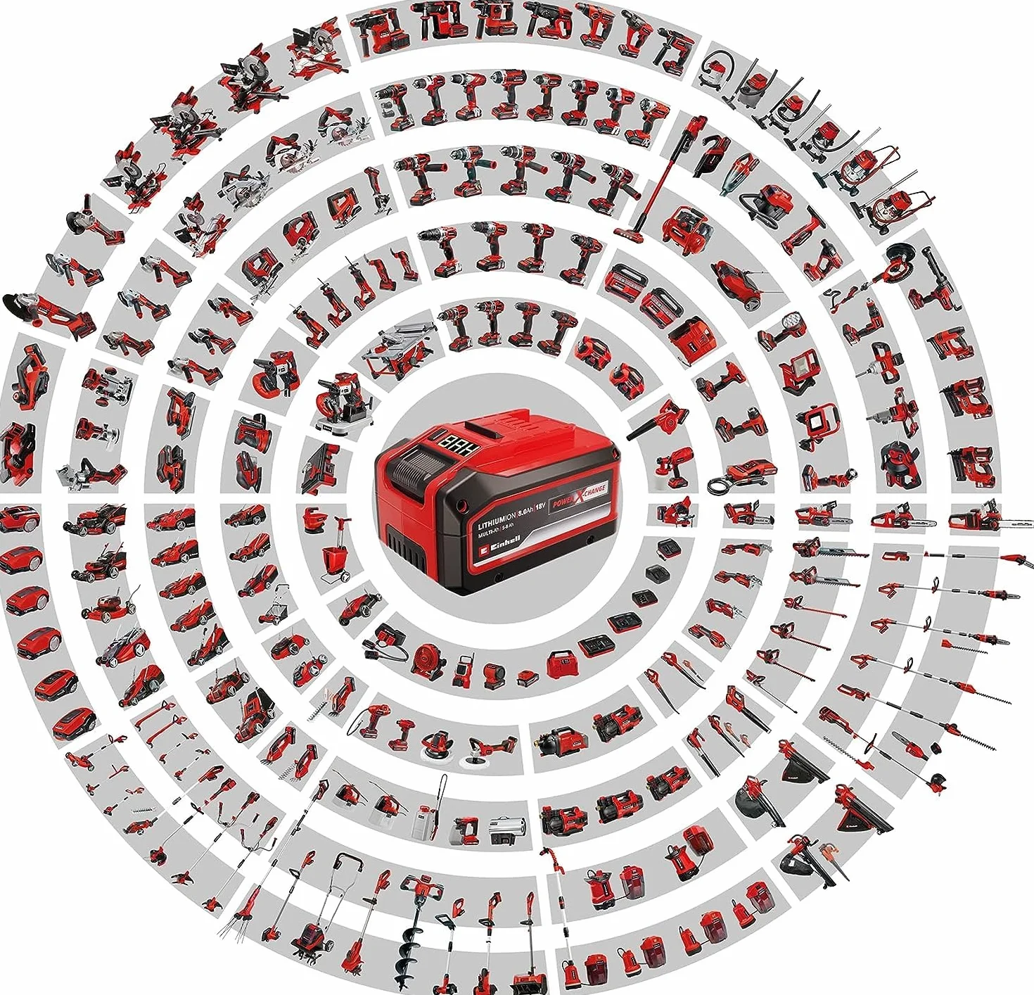 Einhell TE-MX 18 Li - Solo Miscelatore a batteria Power X-Change (18V,attacco M14, giri min. 0-620, inclusa frusta diam. 100mm, senza batteria e caricabatteria)